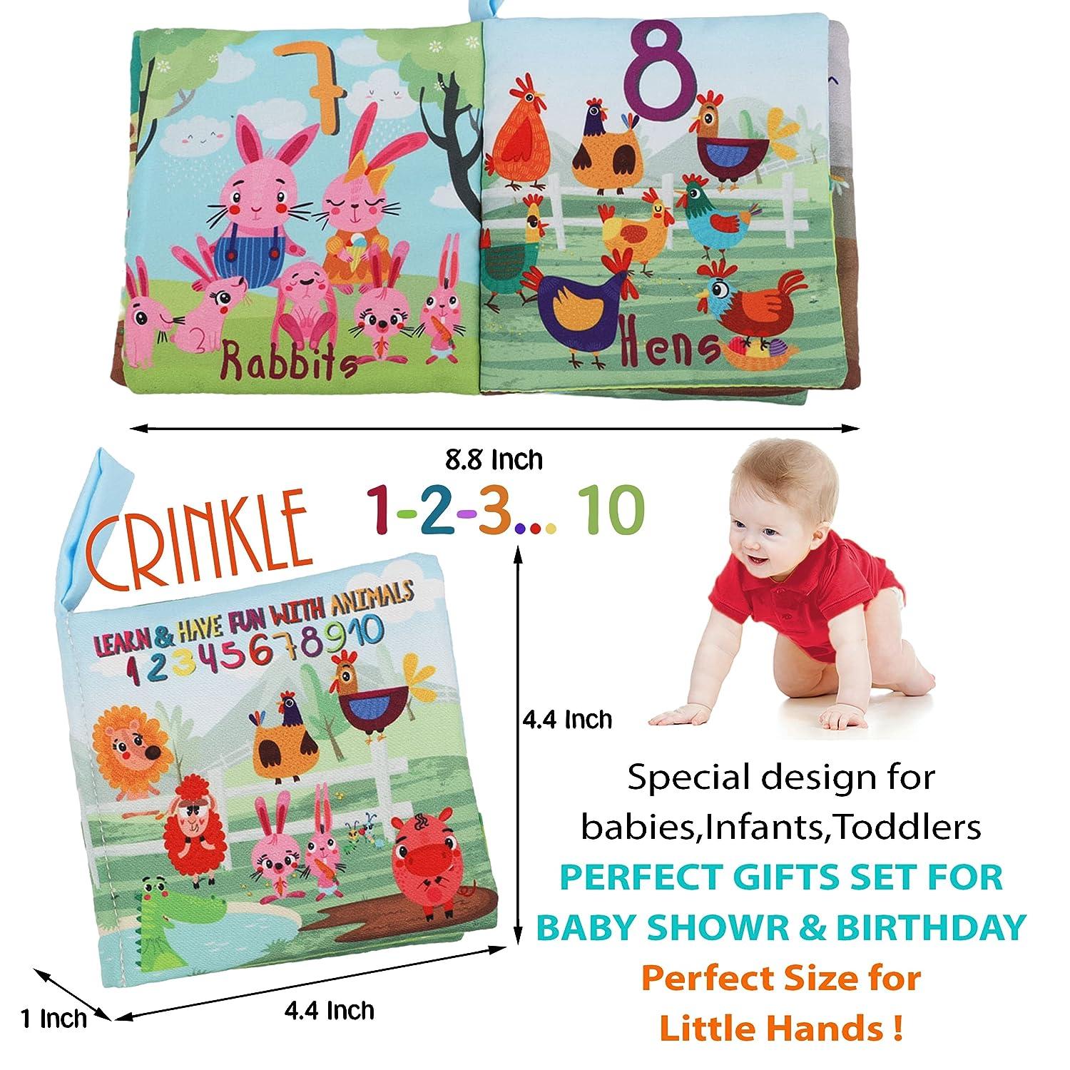 Soft Cloth Crinkle Baby Books Toys