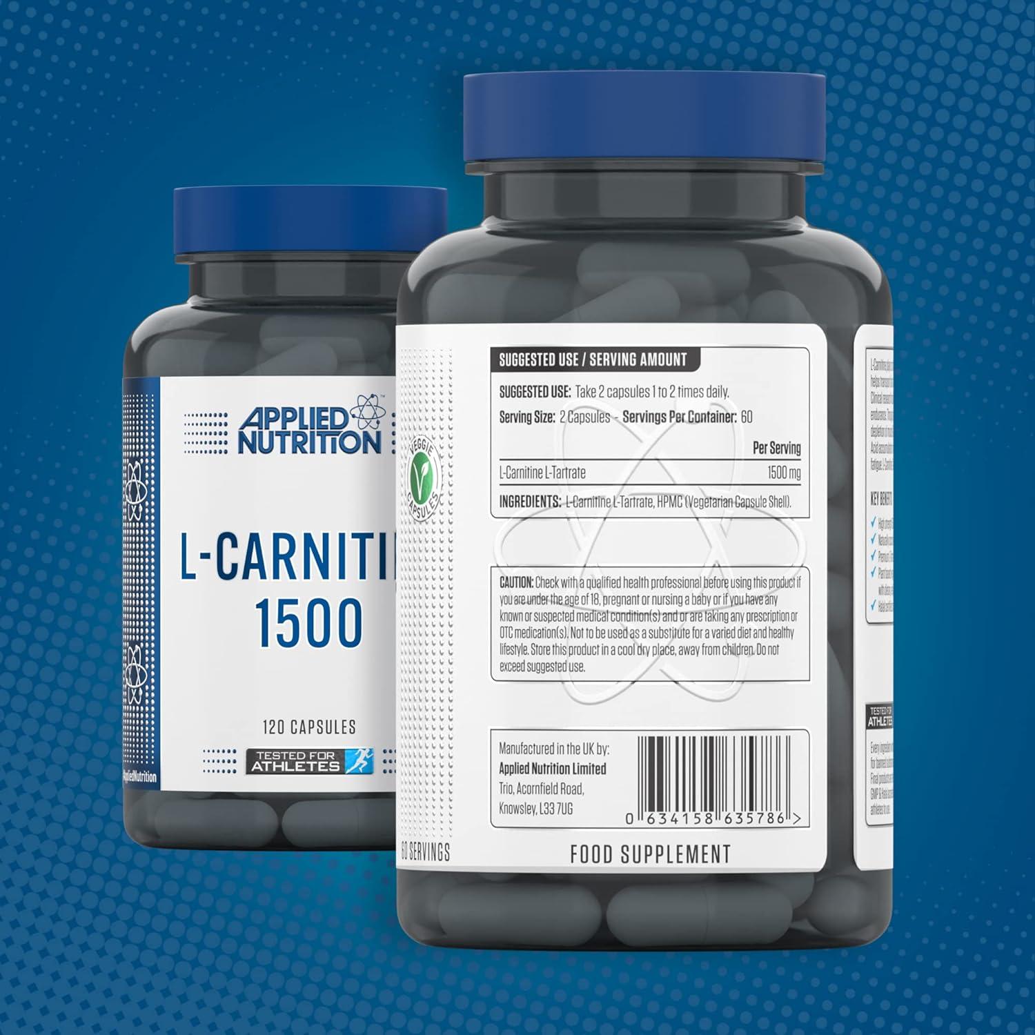 L-Carnitine Capsules 1500mg Strong Fat Burner Weight Loss - Foto 7