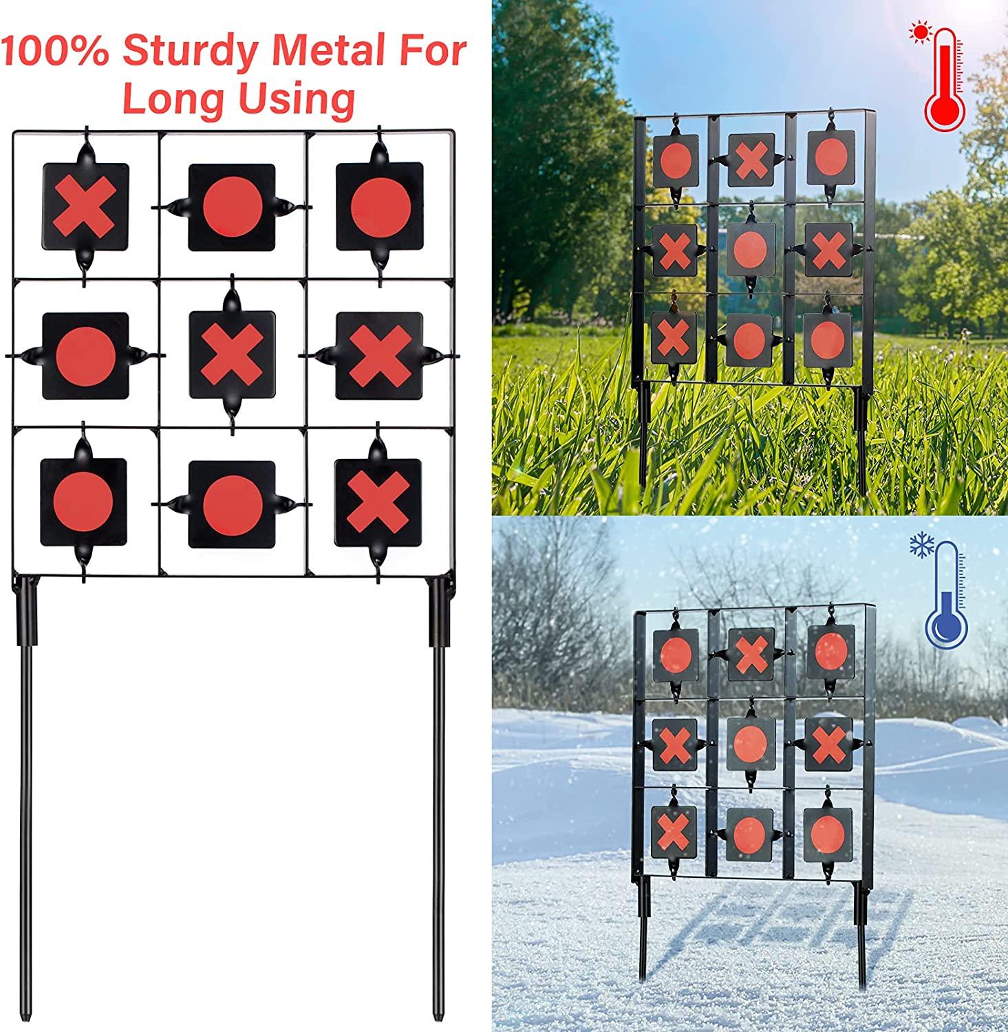 GearOZ Spinning Airsoft Target, 18"x9", Pellet Gun Targets, Air Rifle