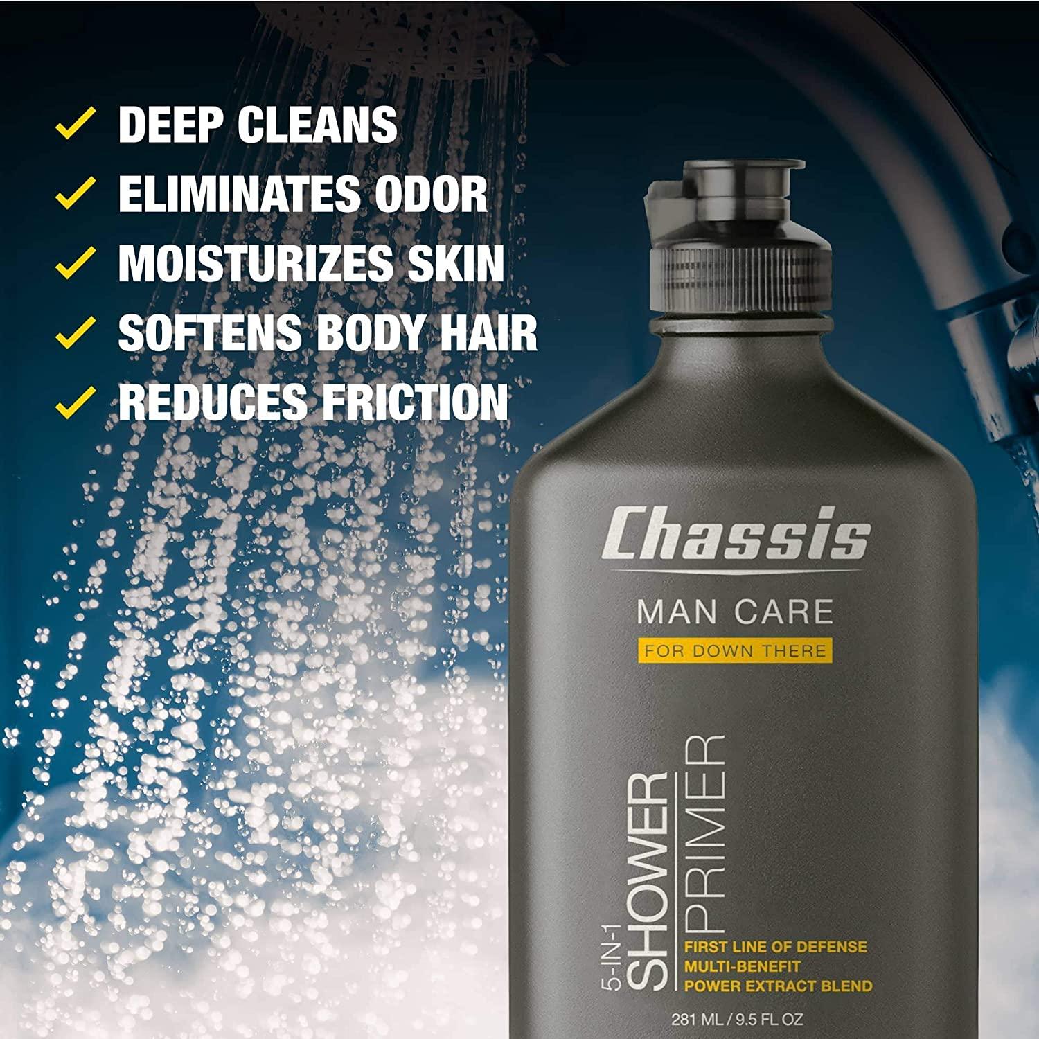 Chassis Man Care 5In1 Shower Primer 9.5 fl oz DualAction Body