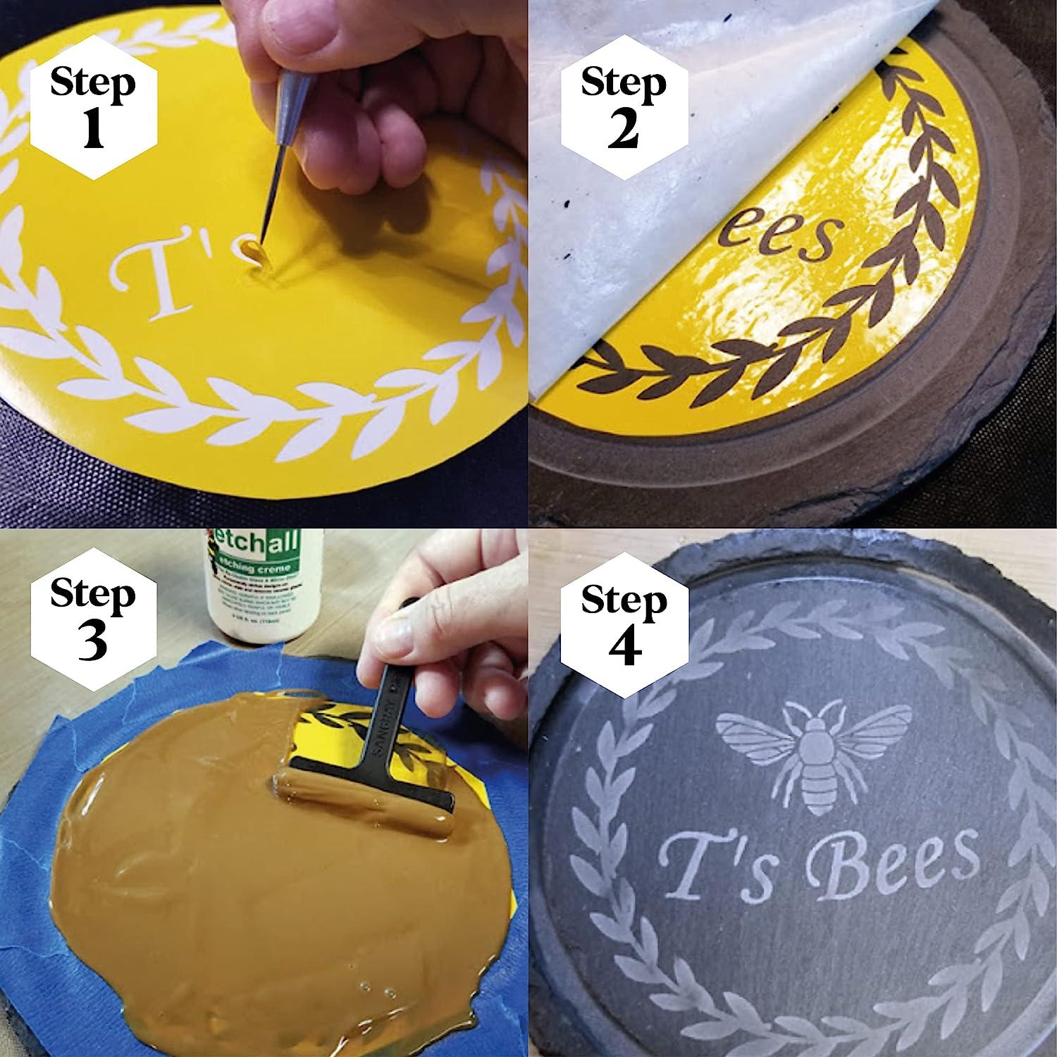 etchall Squeegee Tool for Etching for Etching Cream Application on