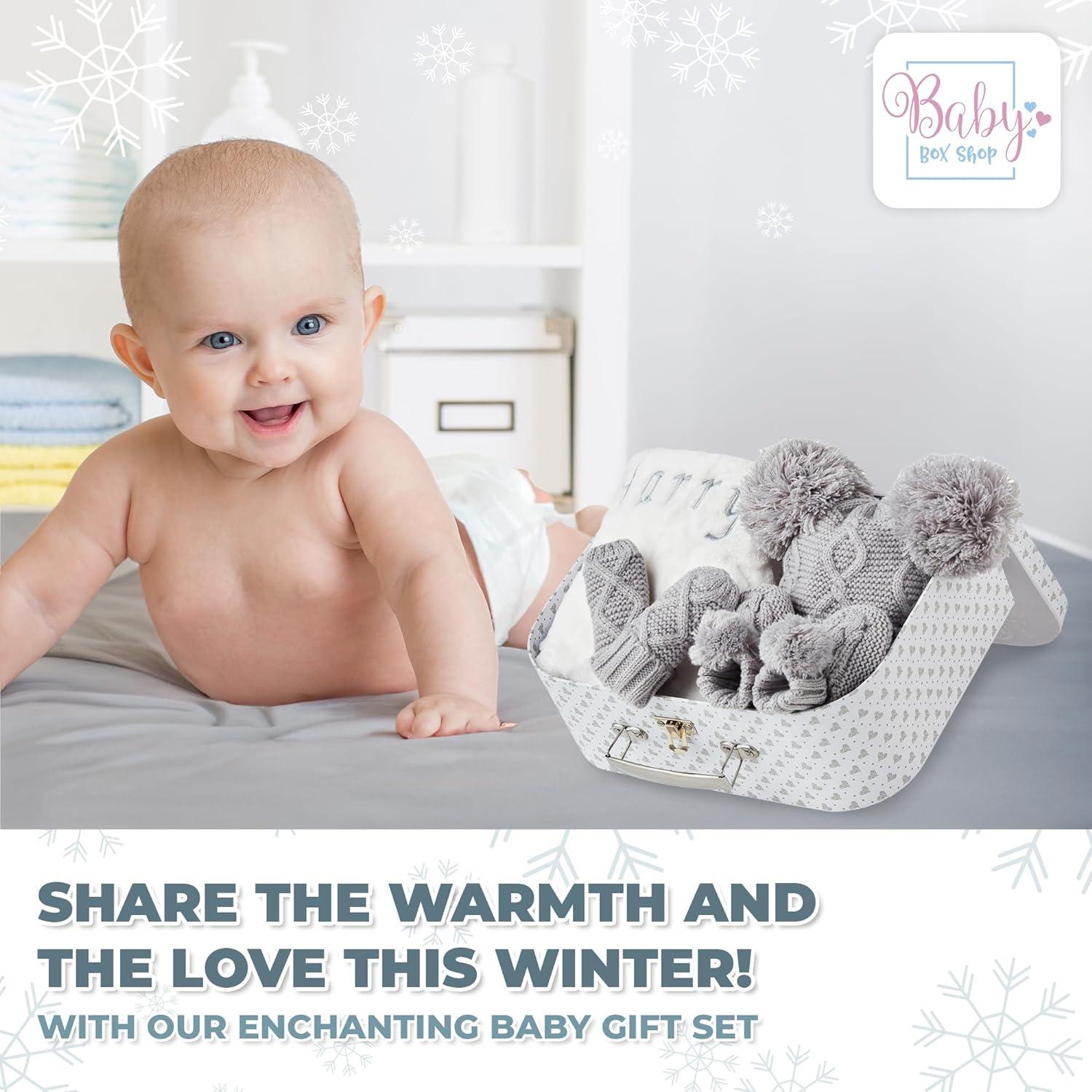 Personalised Baby Shower Gift Set Newborn Winter Clothes