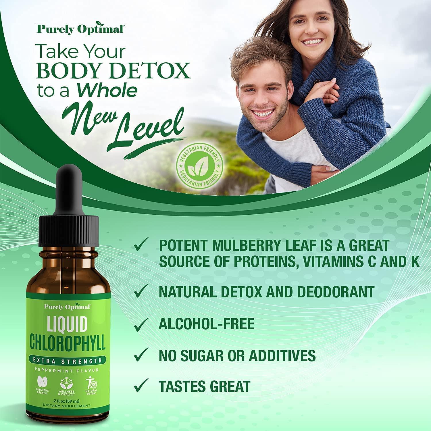 Premium Chlorophyll Liquid Drops 100 Natural & Gluten Free Liquid