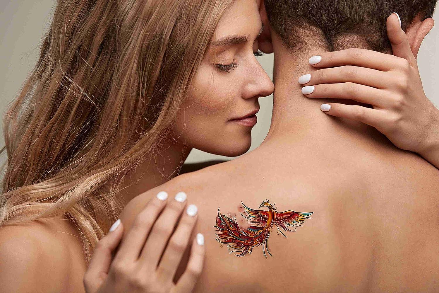 Amazing 'Flying Phoenix' tattoo appears to take flight
