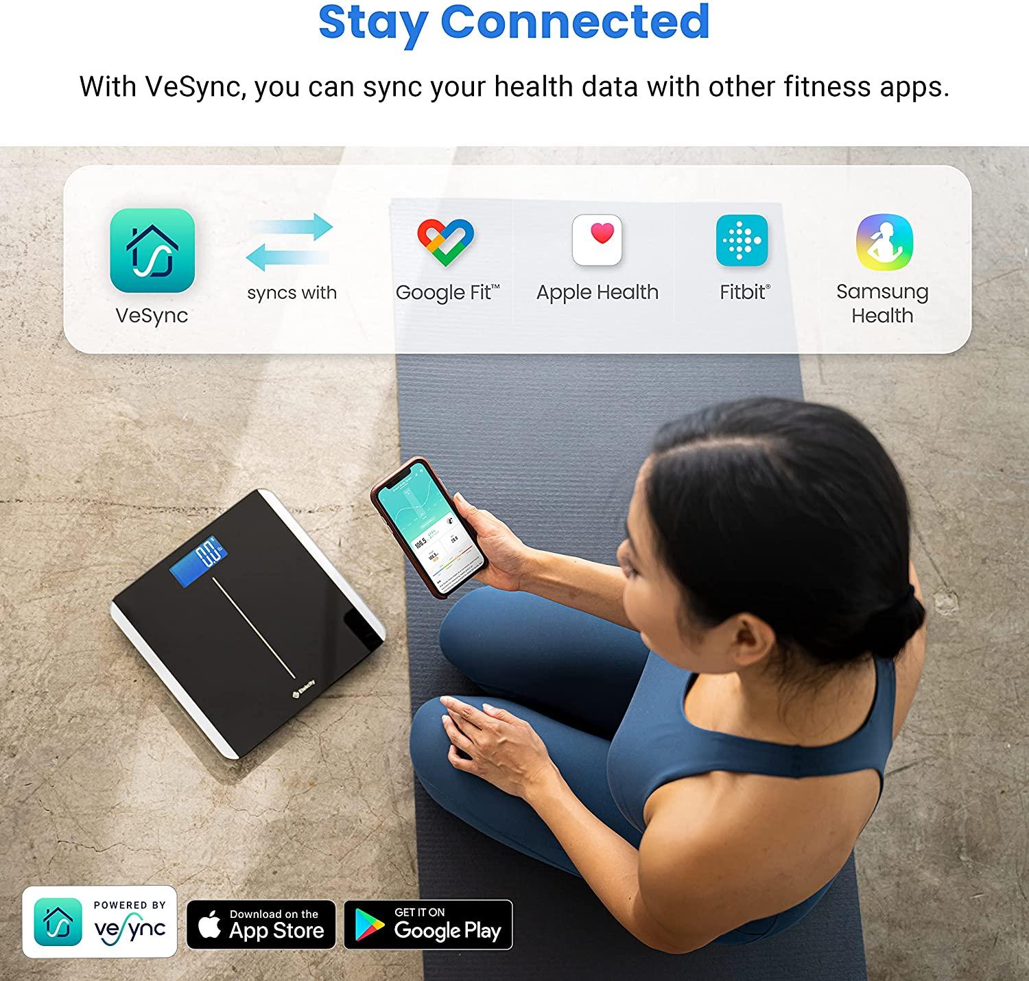 Etekcity Smart Bluetooth Bathroom Scale Body Weight & BMI Tracker