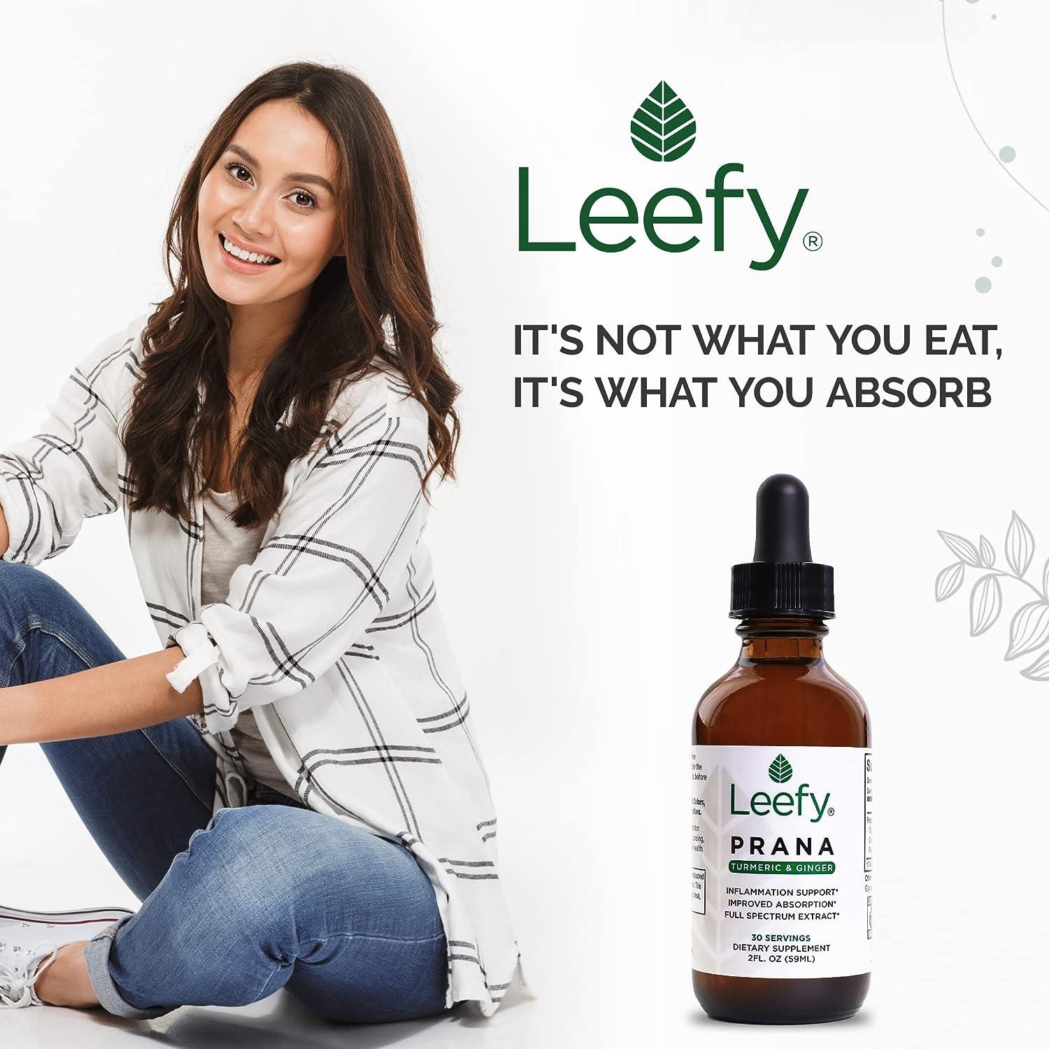 Leefy Organics PRANA The Original Organic Liquid Turmeric Curcumin