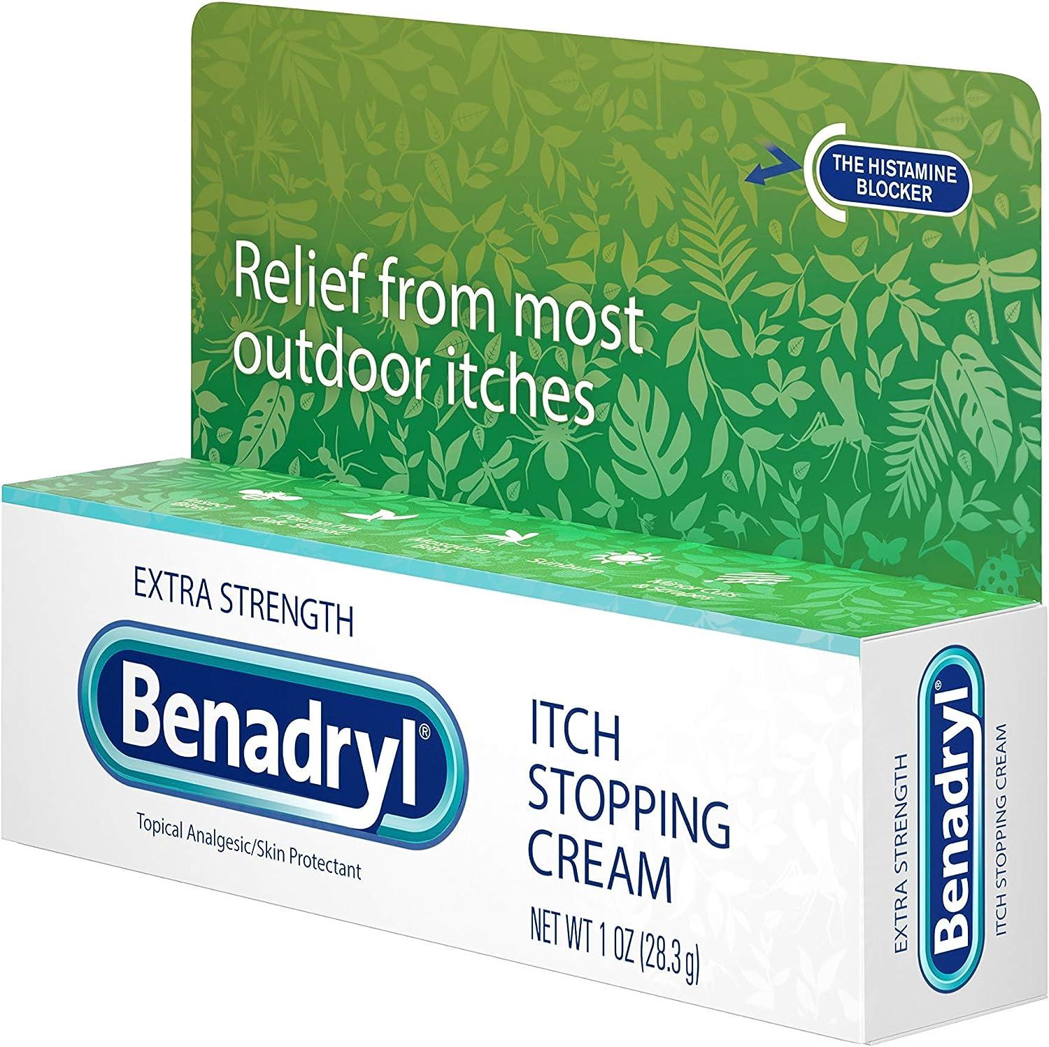 Benadryl Extra Strength Itch Stopping AntiItch Cream with Histamine