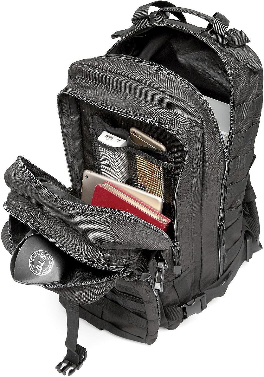 Military Tactical Backpack 50L with 2 Detachable Packs Army Assault Pack Fieldline Molle Bag