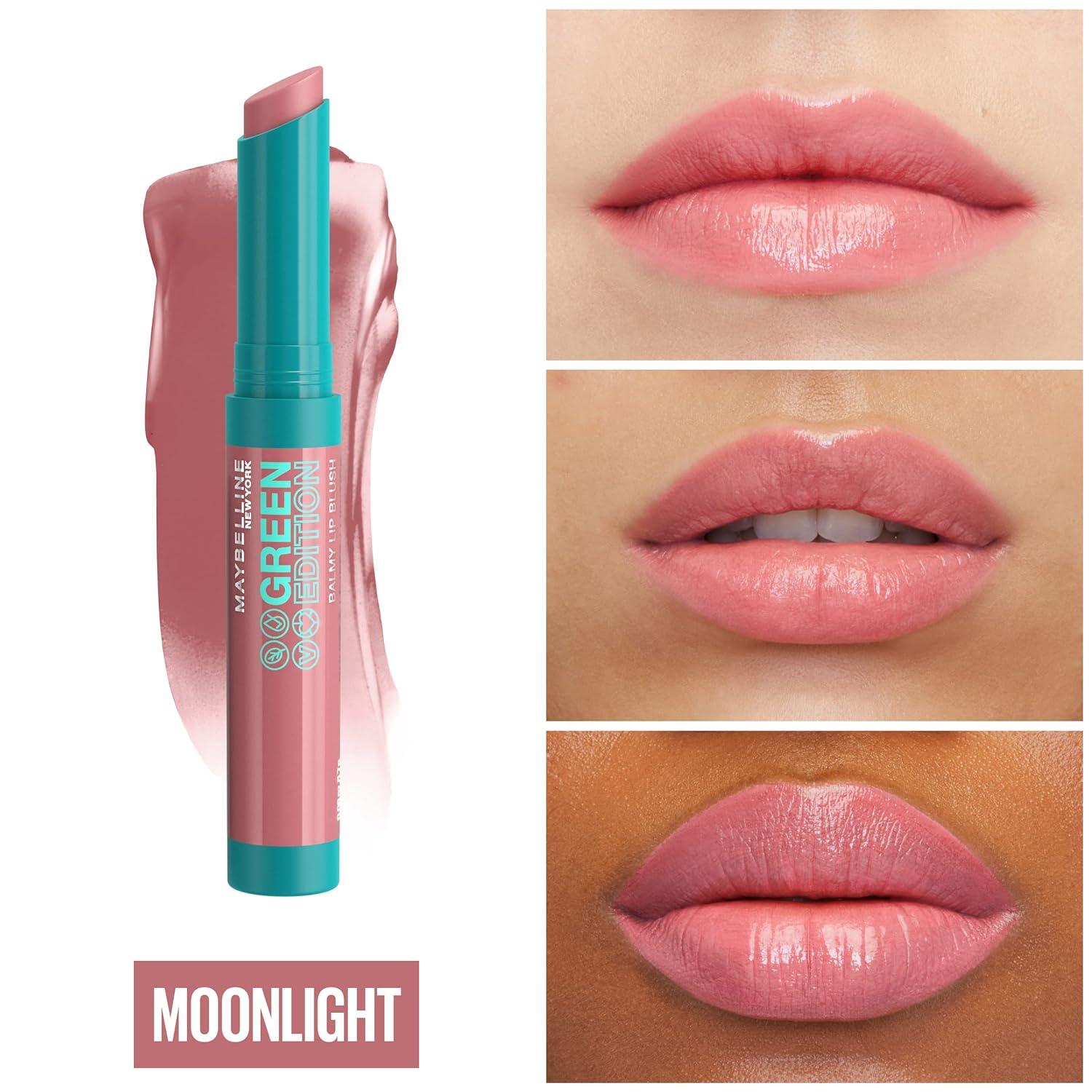 Maybelline Green Edition Balmy Lip Blush Formulated With Mango Oil  Moonlight Pink Nude 1 Count