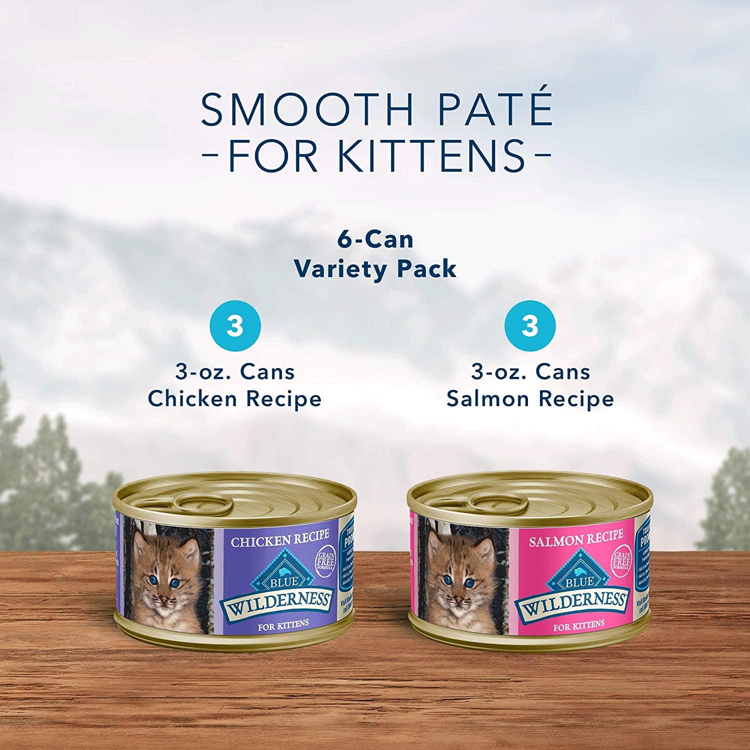 Salmon Blue Wilderness Kitten Wet Food Blue Buffalo Wilderness Grain Free  Premium Wet Cat Food Salmon