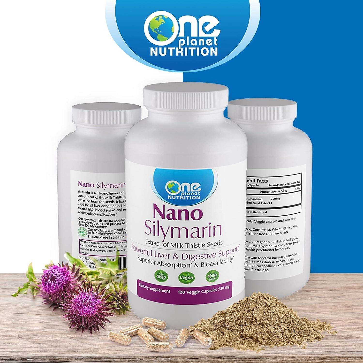 One Nutrition Nano Silymarin Supplements Milk Thistle Seeds