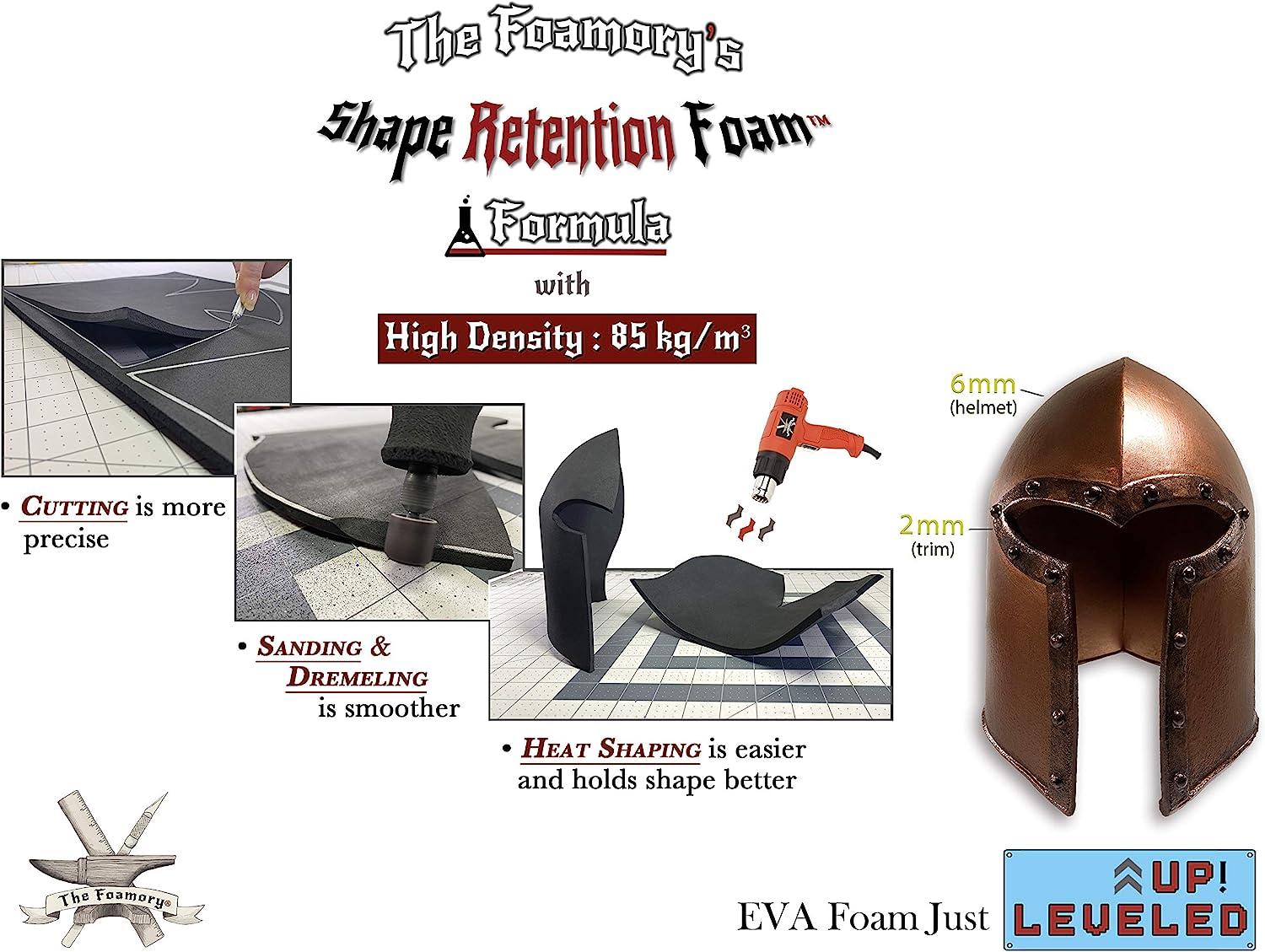 EVA Foam Cosplay Sheet 2mm Thickness Black/White 14x39 Ultra High