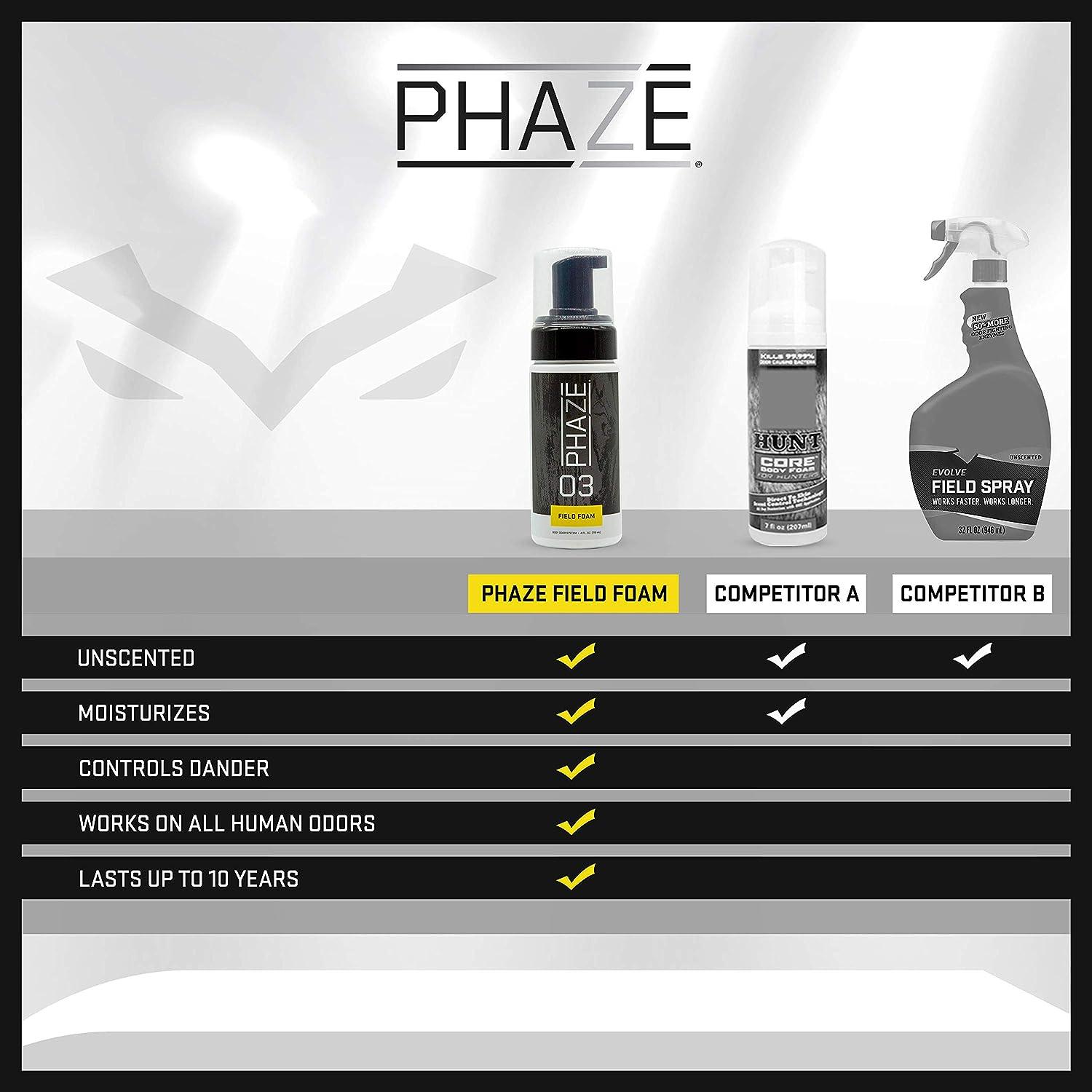 PhaZe 3 Field Foam 1 Deer Hunter's Scent Elimination & Scent Control