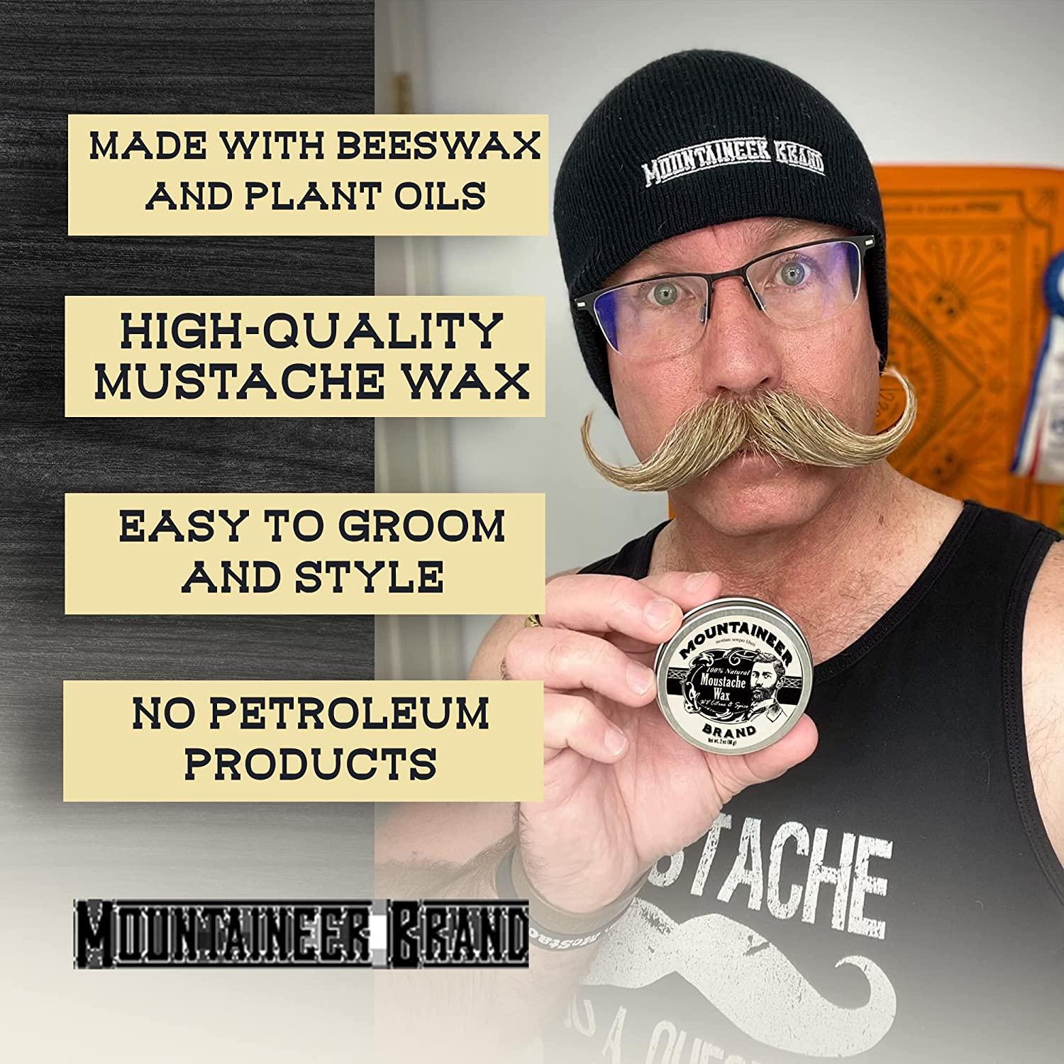 Mountaineer Brand Mustache Wax 2oz 100 Natural Beeswax & Plant Based
