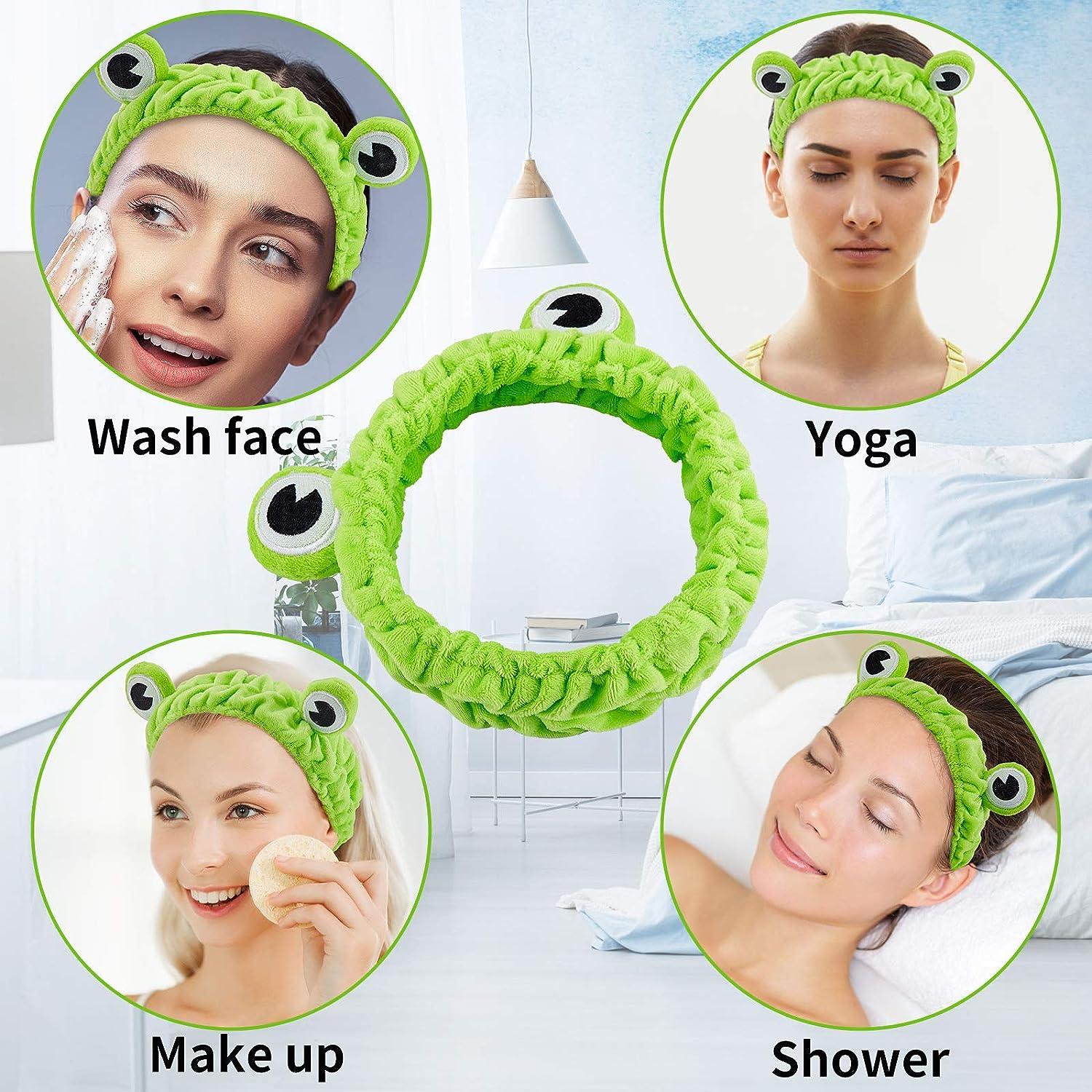 DraggmePartty Double-sided thickened ant cloth face wash makeup yoga  exercise Velcro headband 