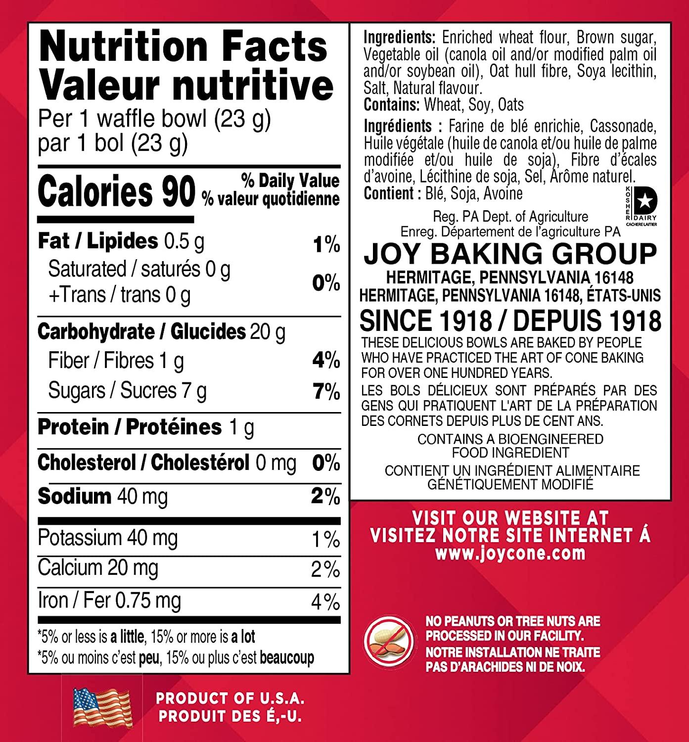 Joy Cone Waffle Bowls, 10 ct