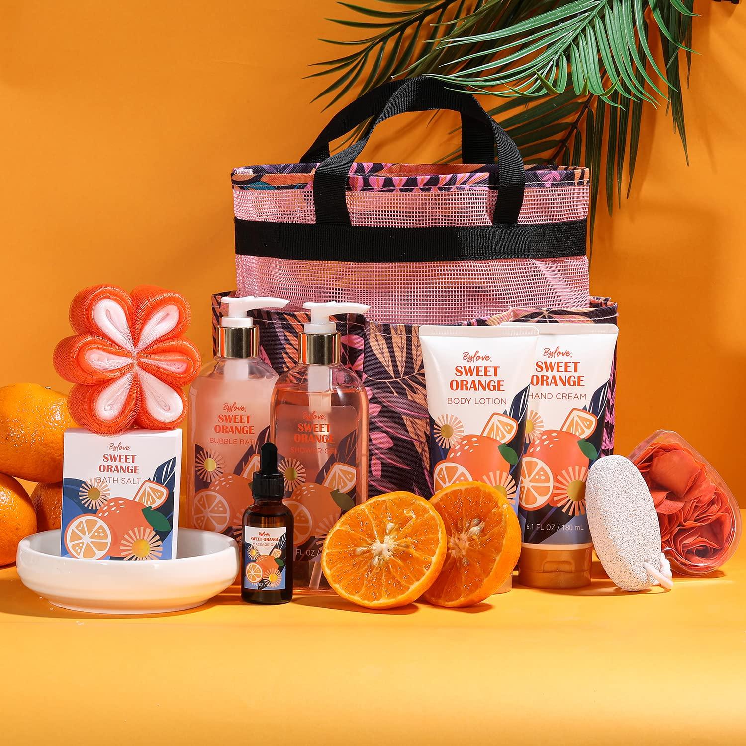 Gift Baskets for Women, Gift Set for WomenBFFLOVE Sweet Orange Spa