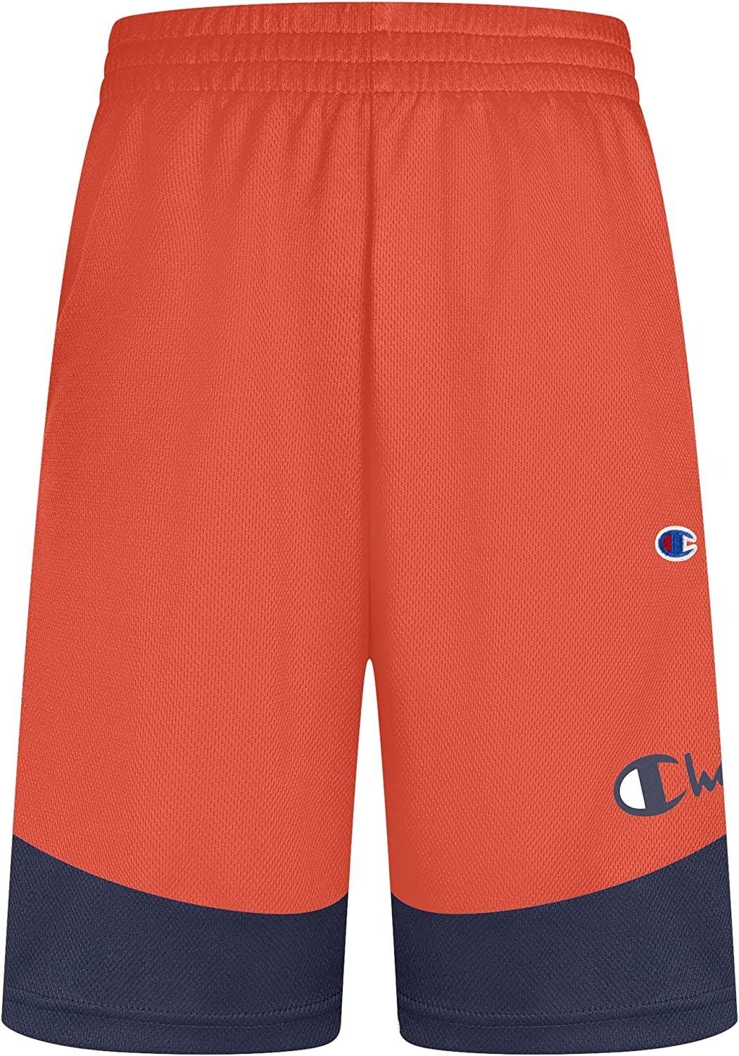 Champion Boys Heritage Script Mesh Short Medium - Crayon Champion Boys Heritage Script Mesh Short Medium - Crayon