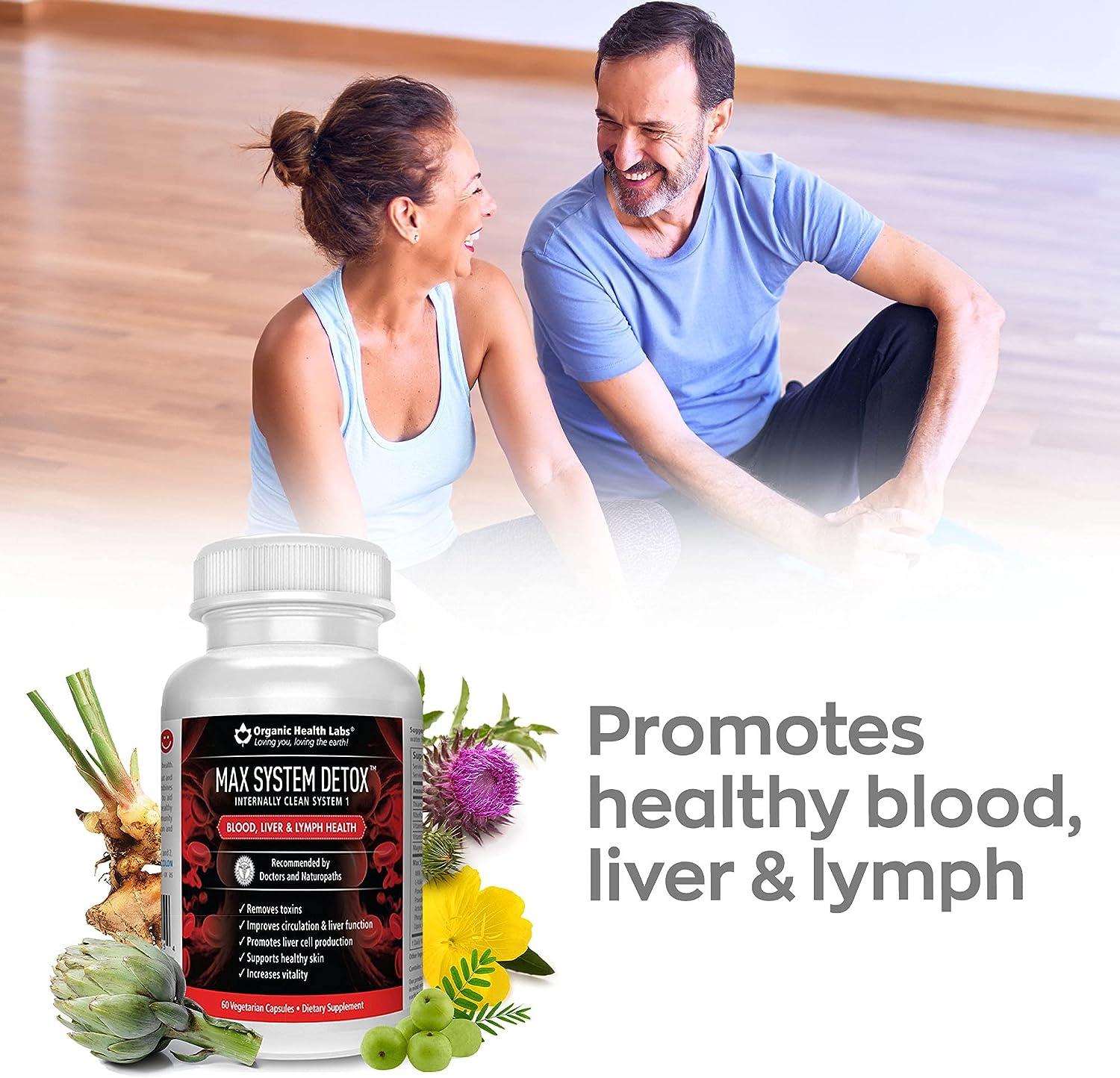 Max System Detox Natural Liver Cleanse Formula to Support Immune and