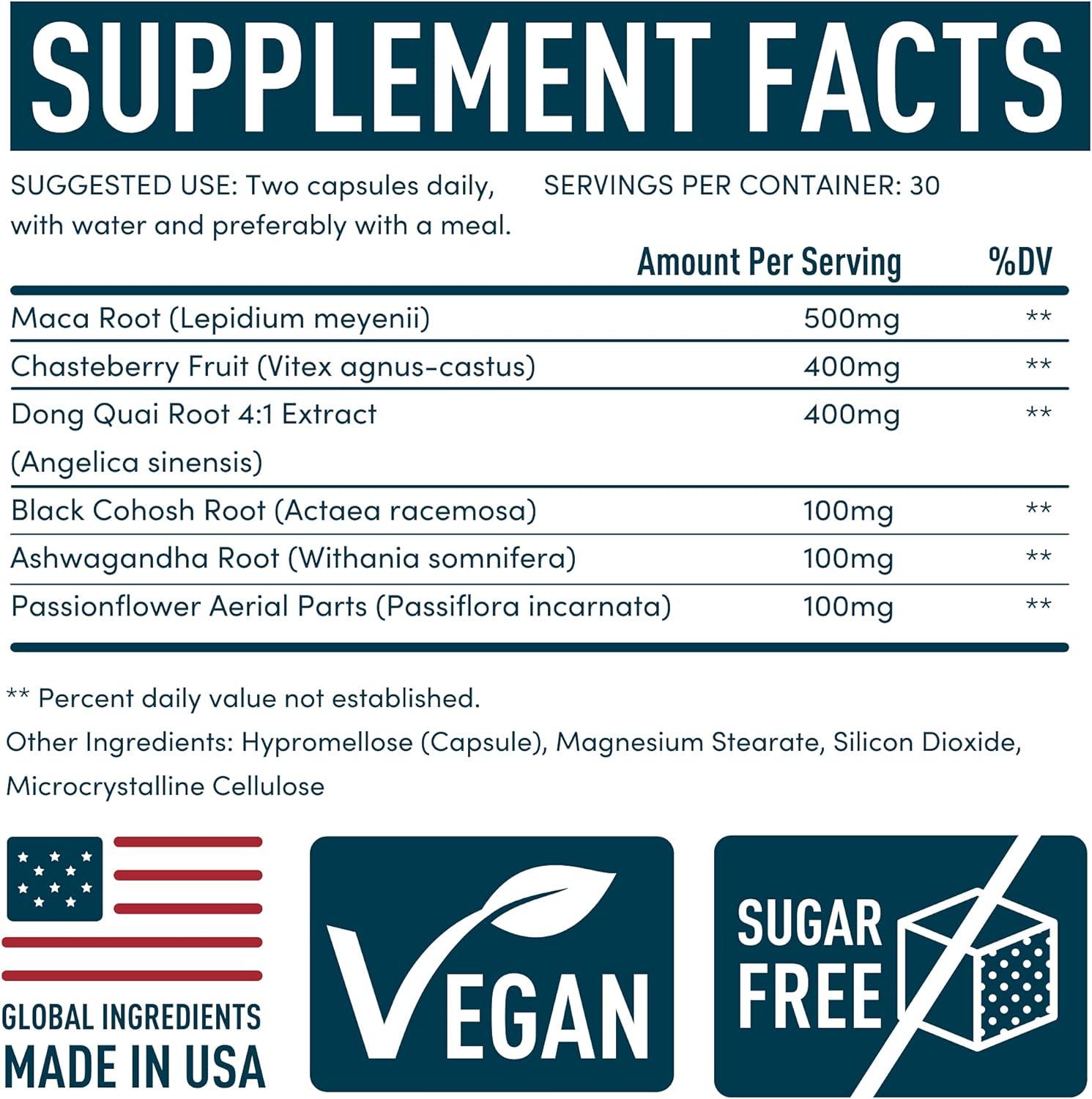 Women's Liquid Iron and PMS Relief Capsules Bundle by Windsor Botanicals