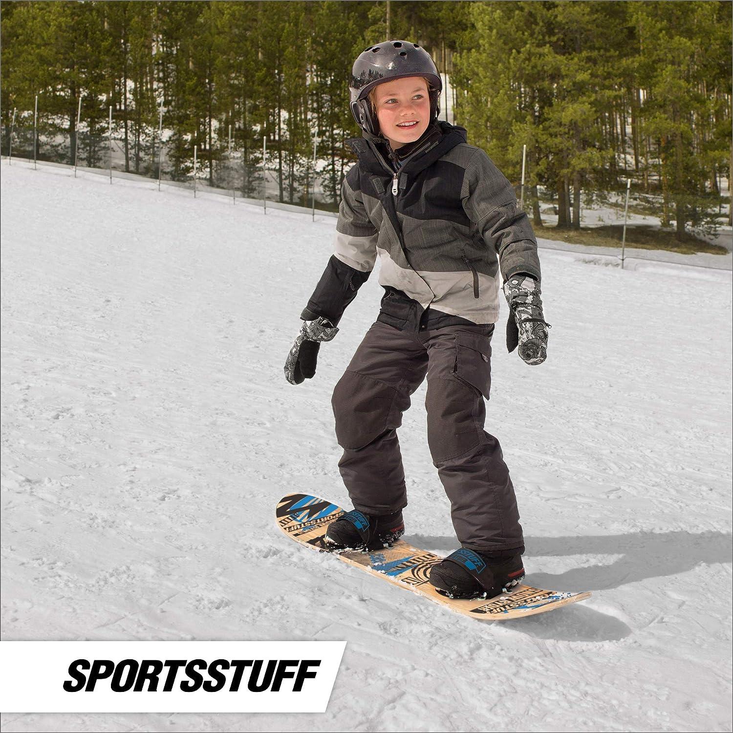 SportsStuff Snow Ryder Hardwood Snowboard 130cm - Blue | Ideal for