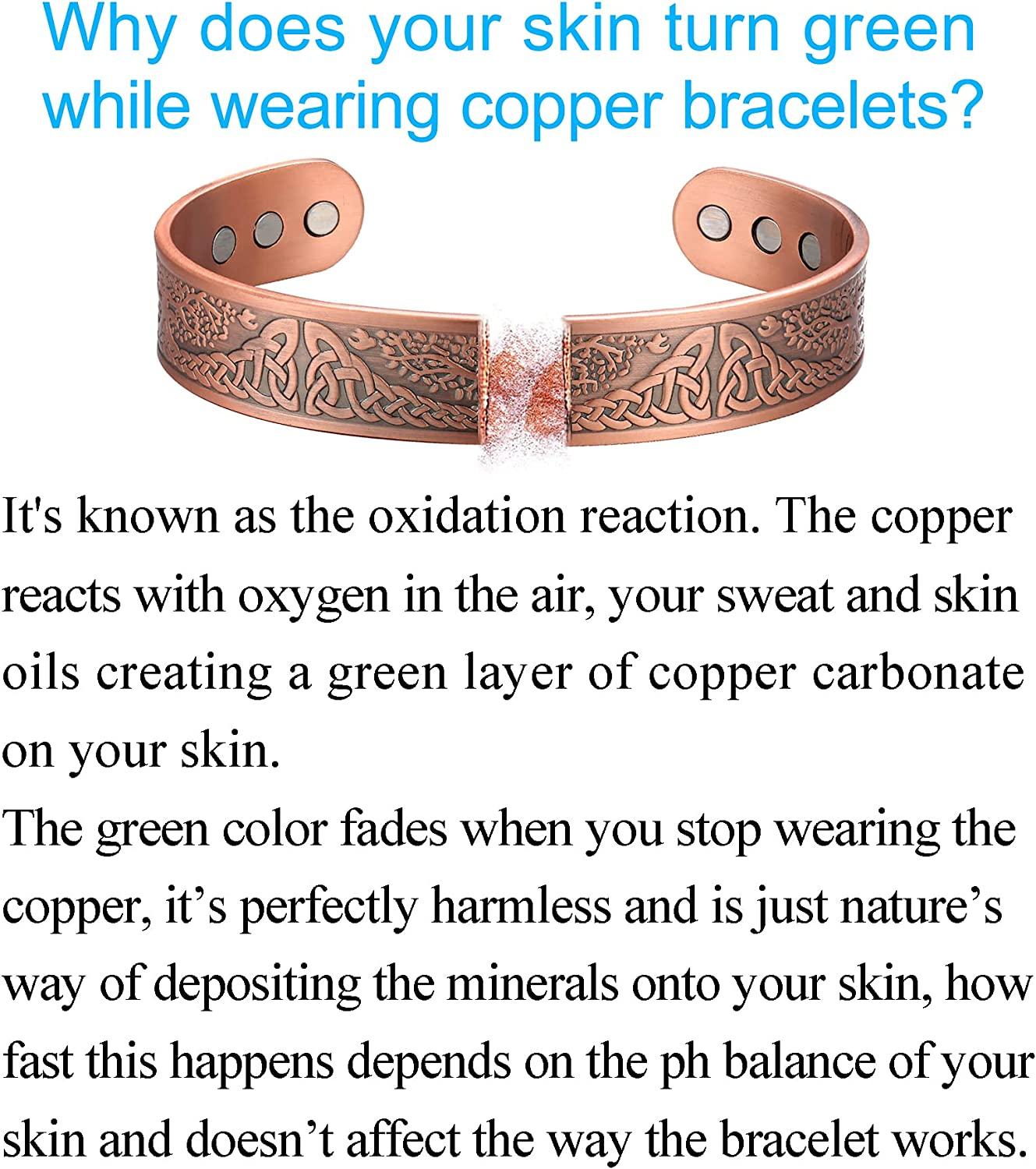 NewZenro Elegant Magnetic Bracelet Copper Therapy Magnets Silver Bangl –  EveryMarket
