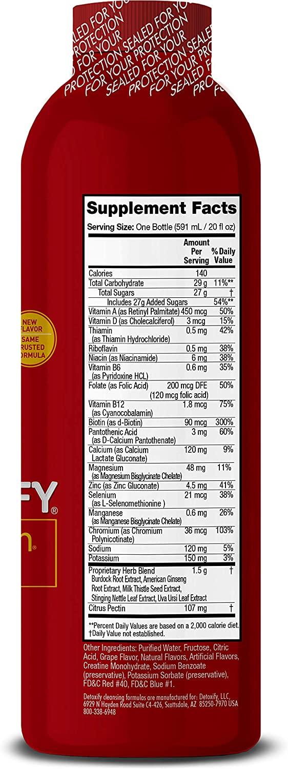 Detoxify Xxtra Clean Herbal Grape 20 oz Professionally