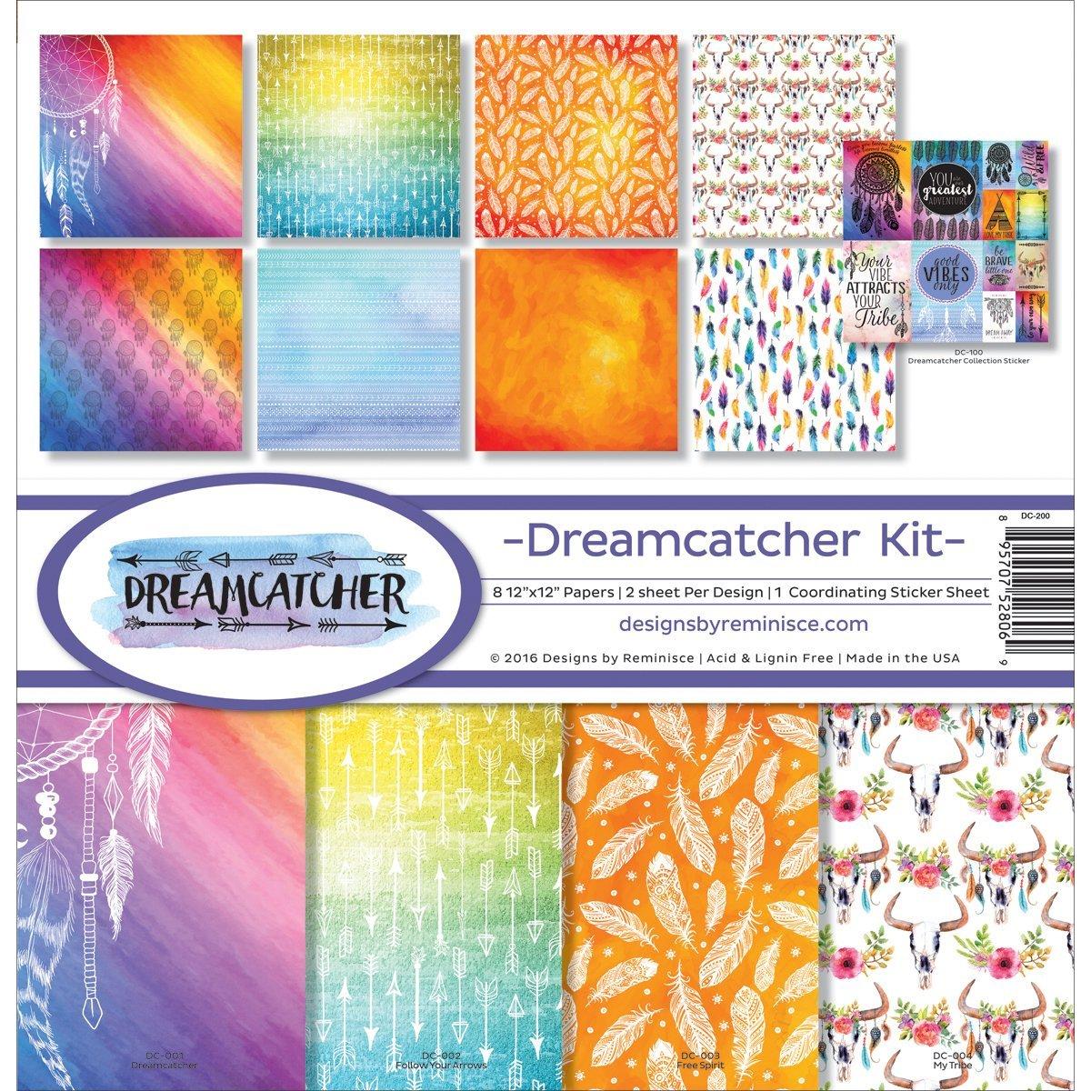 Reminisce Scrapbook Dreamcatcher Collection Kit Medium MultiColour