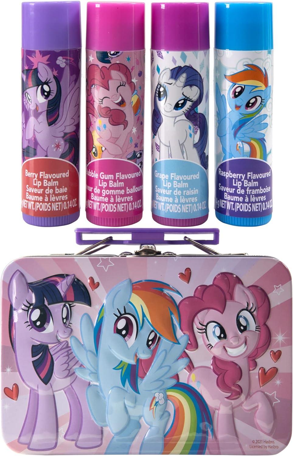 My Little Pony Pack Vegan Lip Balm in Collectible Tin Case for