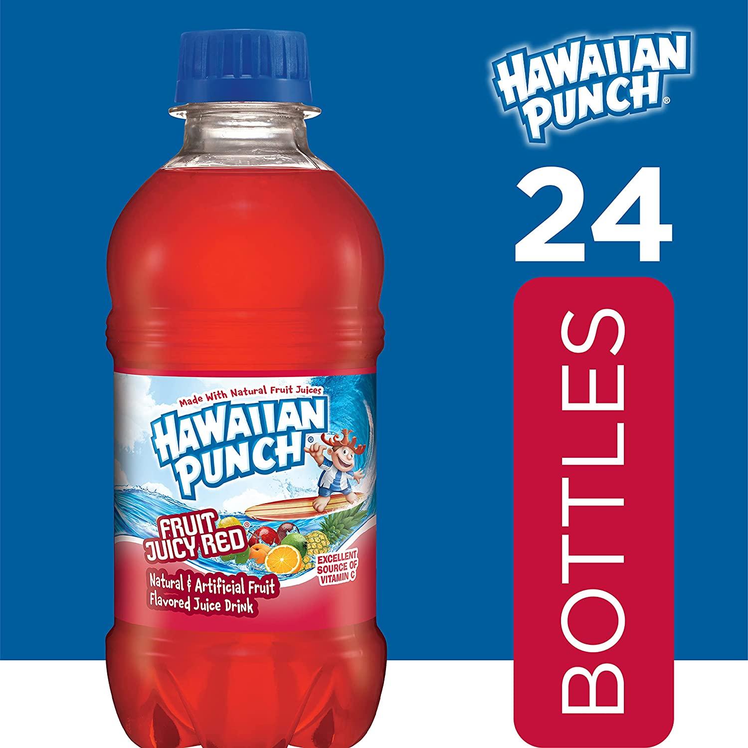 Hawaiian Punch Fruit Juicy Red, 10 Fluid Ounce Bottle, 6 Count (Pack of 4)  Fruit Juicy Red 10 Fl Oz (Pack of 24)