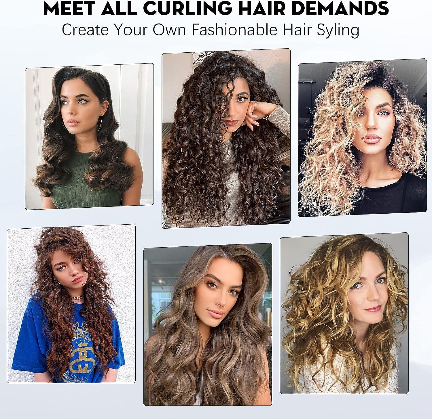 Curling iron styles for long hair sale