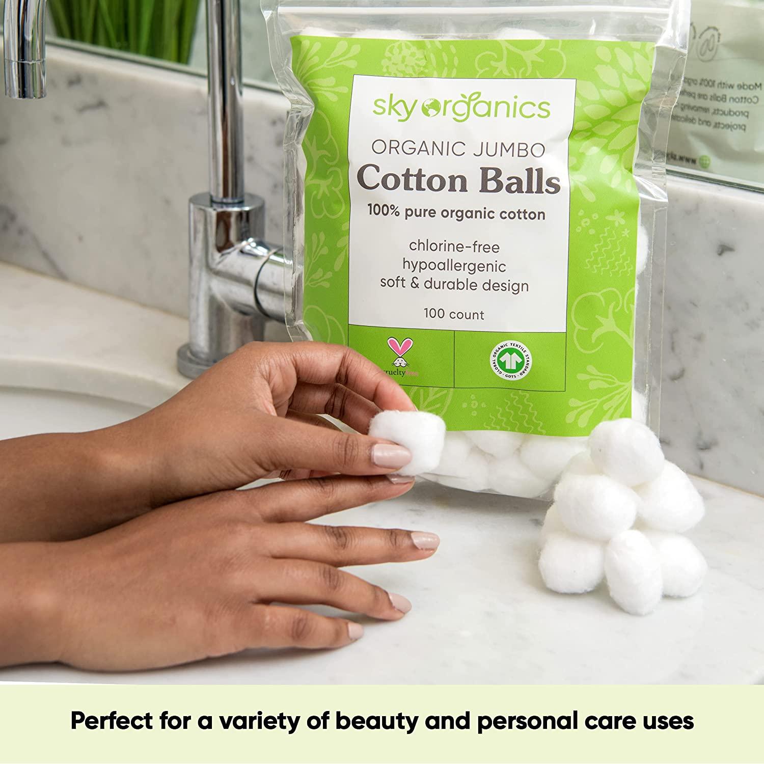 Sunmark Cotton Balls, Jumbo Size – 100 Ea. - Medshopexpress
