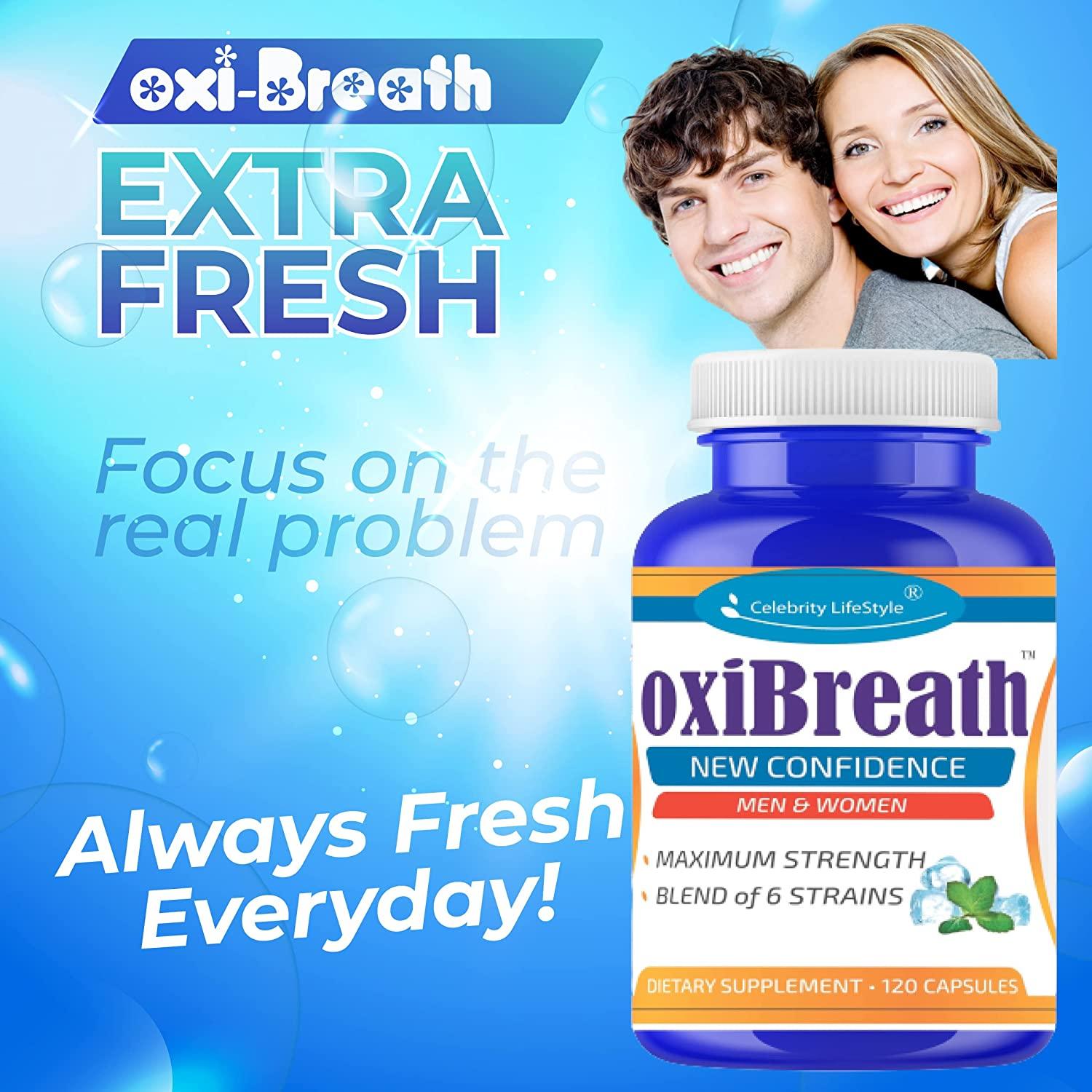 oxiBreath Oral Health Probiotics for Bad Breath & Tonsil Stone