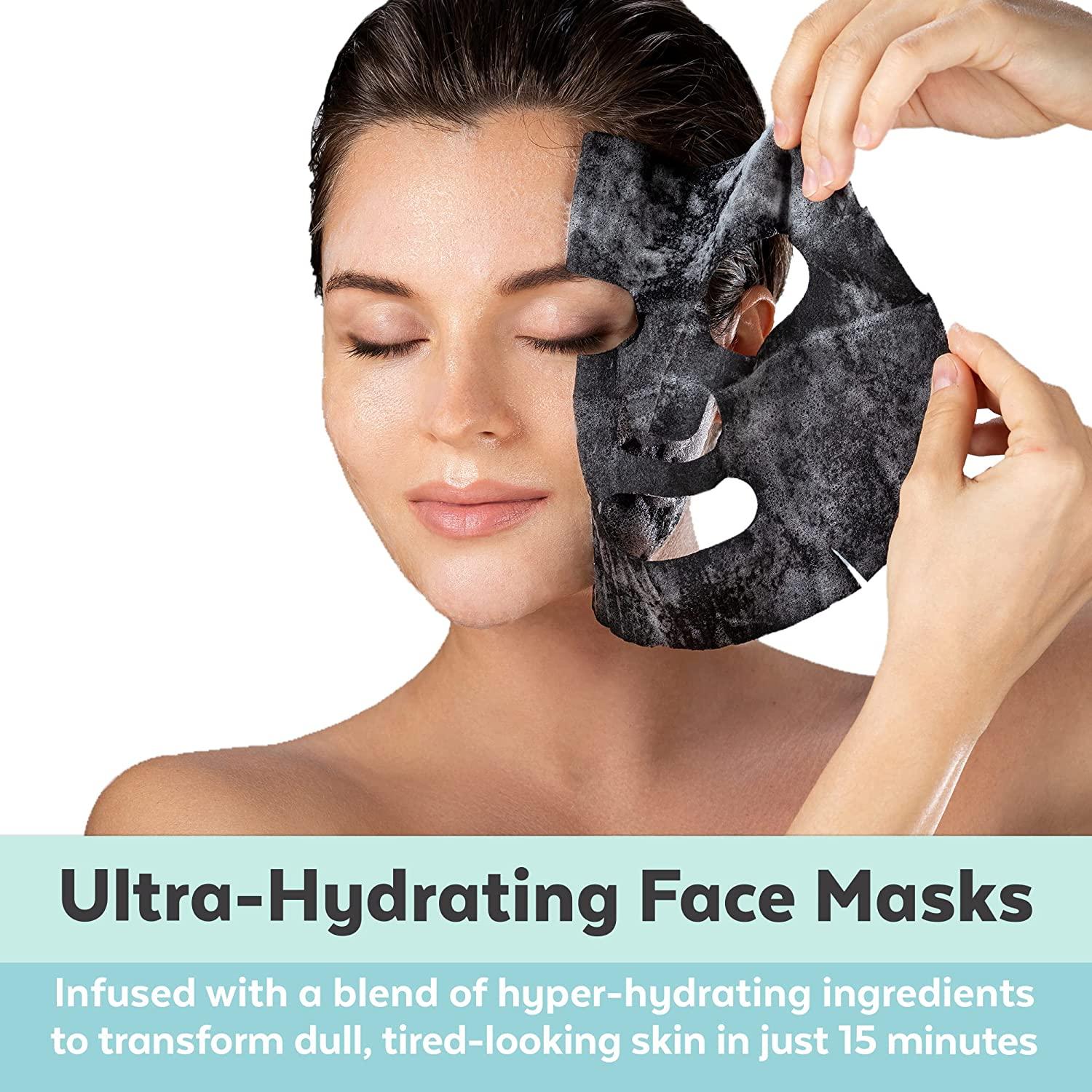 Facial Mask (8 Sheet Masks) Collagen & Hyaluronic Acid Facial Masks