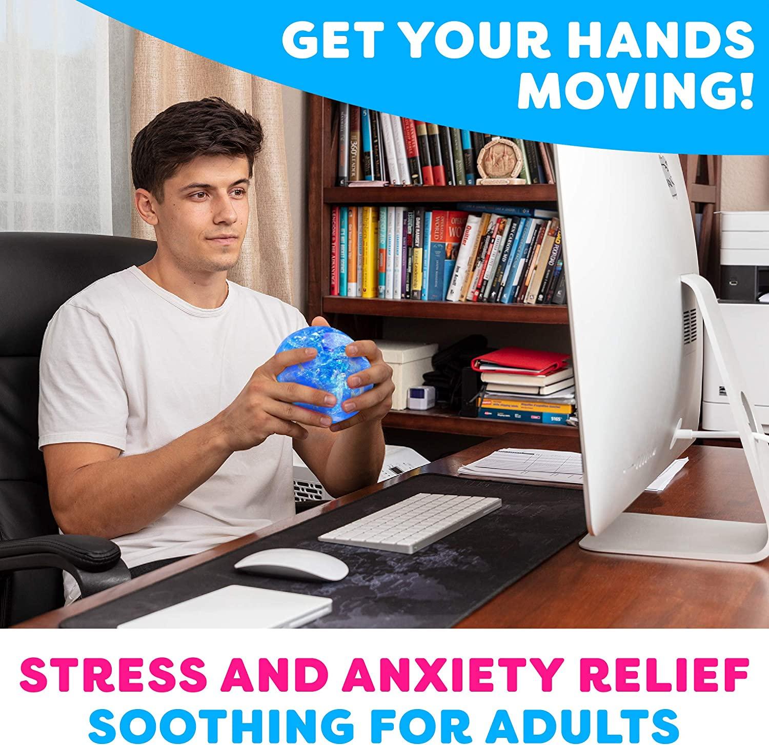 Power Your Fun Arggh Glitter Stress Ball for Adults and Kids Medium