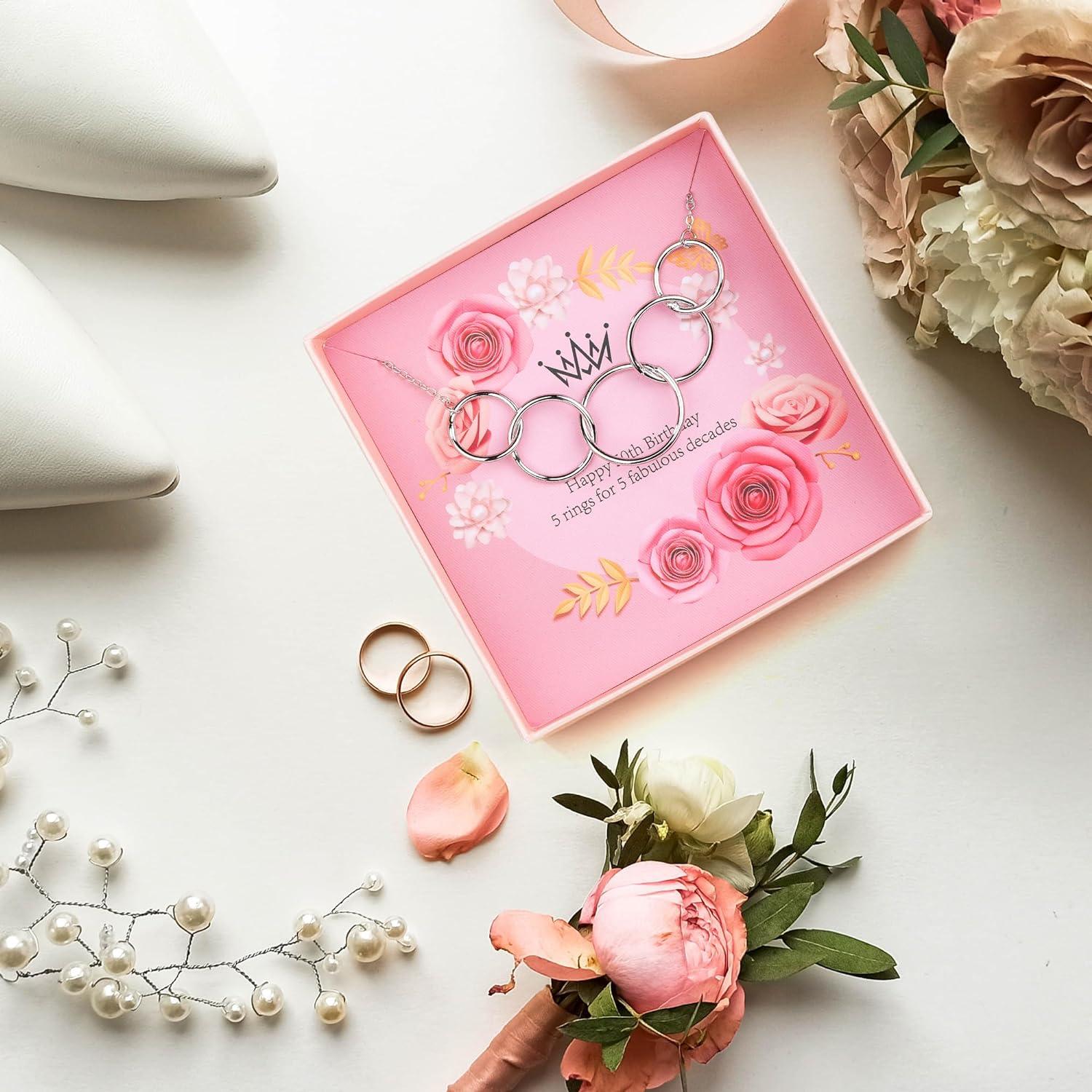 Yolidas 50th Birthday Personalised Gift Hamper for Women Unique