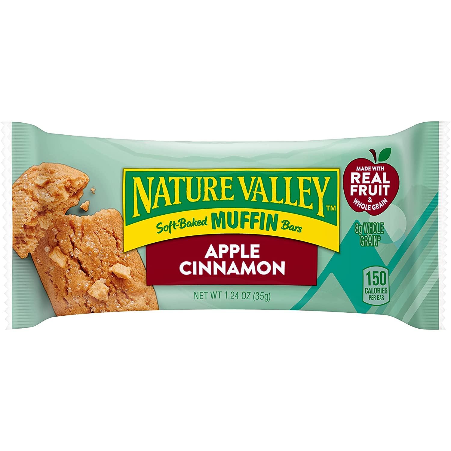 Nature Valley SoftBaked Muffin Bars Apple Cinnamon, 6.2 oz, 5 ct (Pack