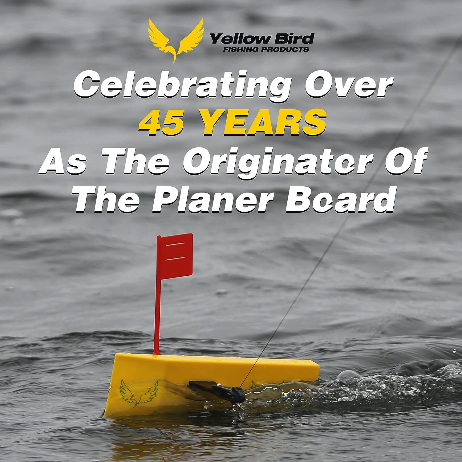 Yellow Bird Planer Board for Fishing Available in 4 Sizes 08 Inch