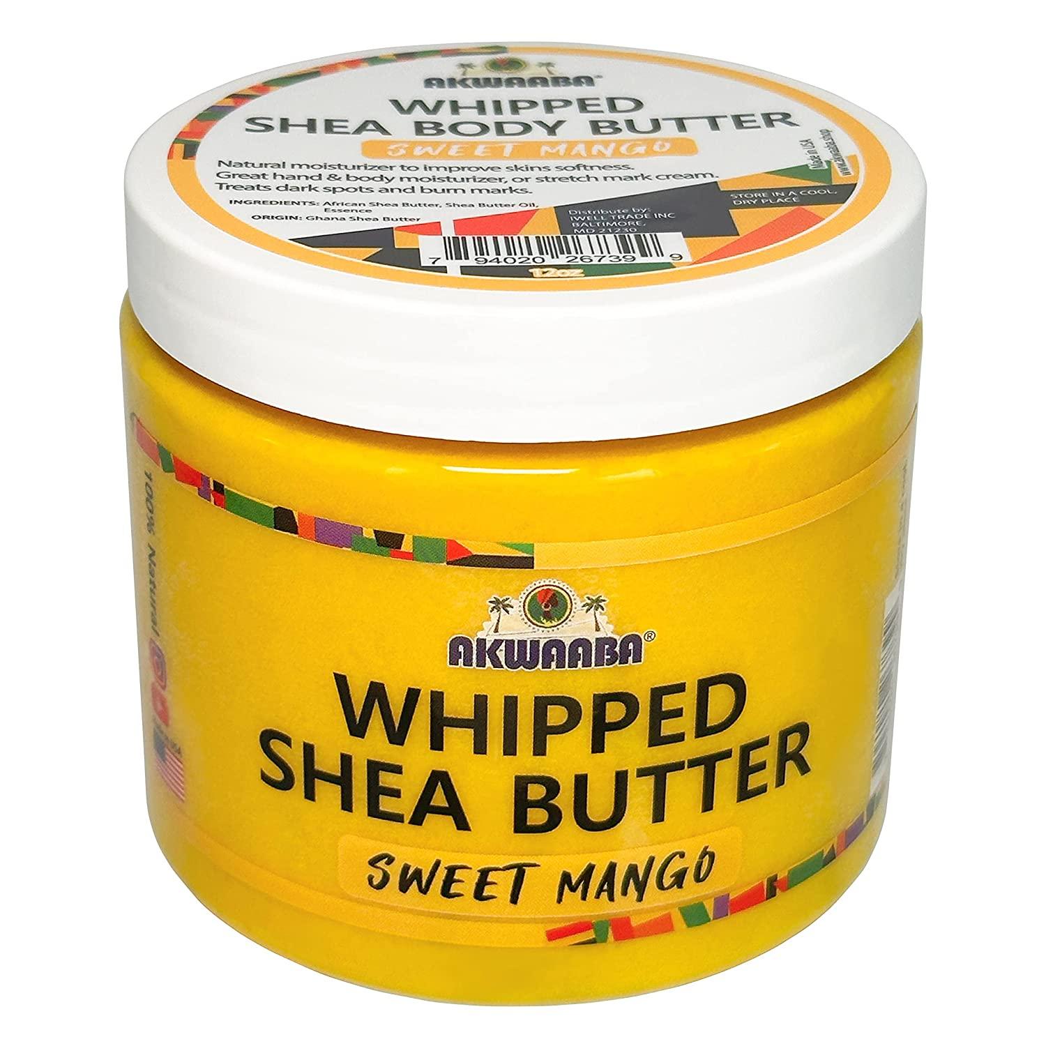 AKWAABA Whipped Shea Butter Body & Hair Moisturizer With Raw Shea