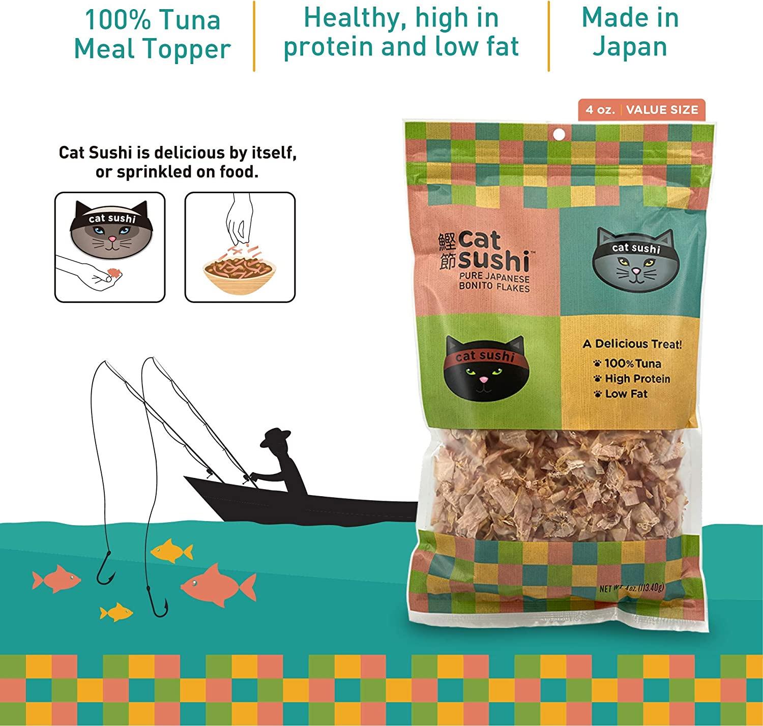 Cat Sushi Bonito Flakes 4 Ounce Pack of 1 Classic