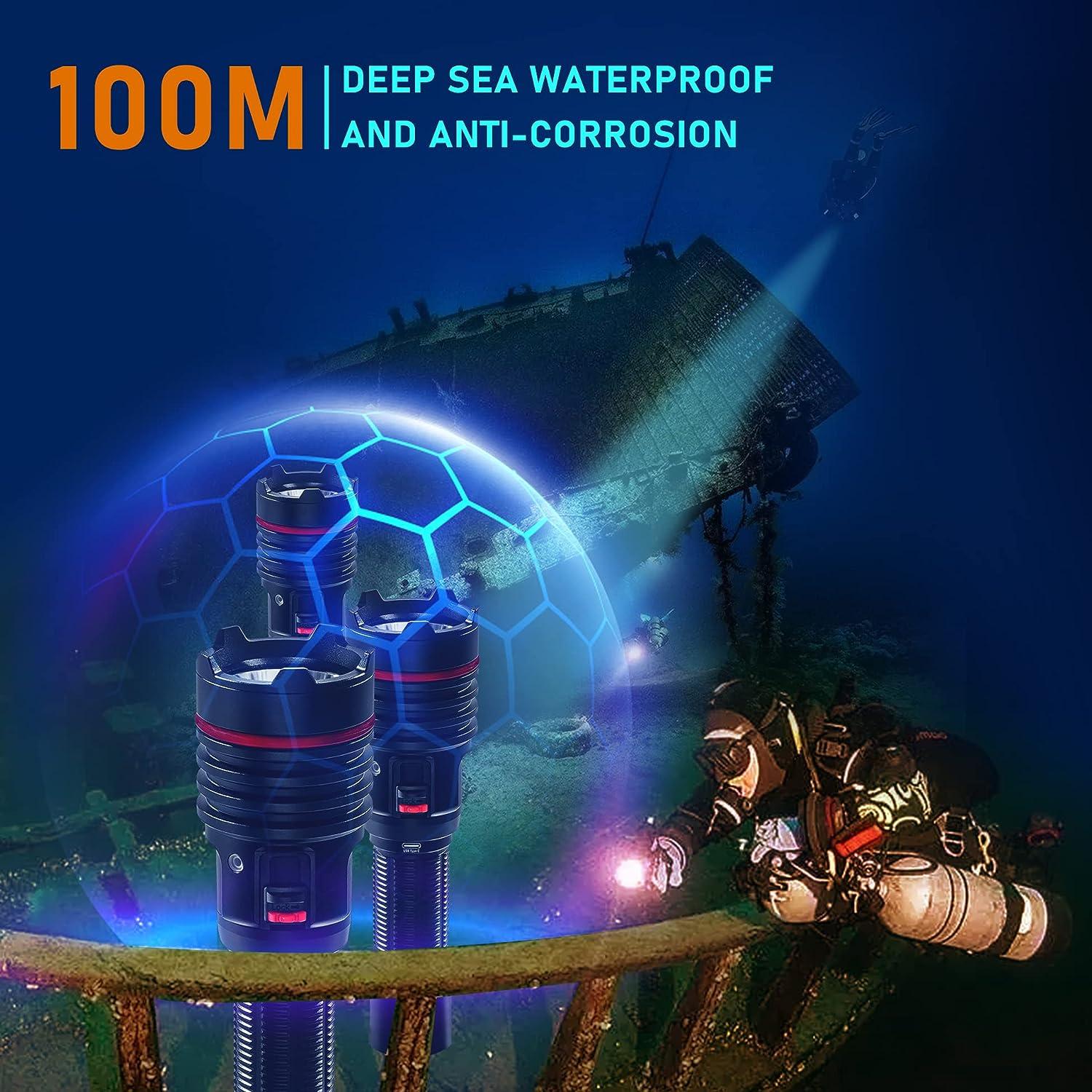LetonPower Diving Flashlight | 2000 Lumens Dive Light | Underwater Flashlight for Scuba Diving | Type-C Charging | Professional Outdoor Sports | Buy Now with Express International Delivery | GoSupps.com LetonPower Diving Flashlight | 2000 Lumens Dive Light | Underwater Flashlight for Scuba Diving | Type-C Charging | Professional Outdoor Sports | Buy Now with Express International Delivery | GoSupps.com