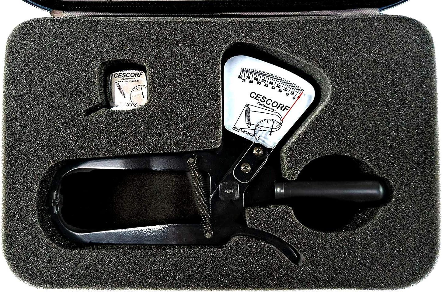 Cescorf Skinfold Body Fat Caliper with Case and Anthropometric Tape