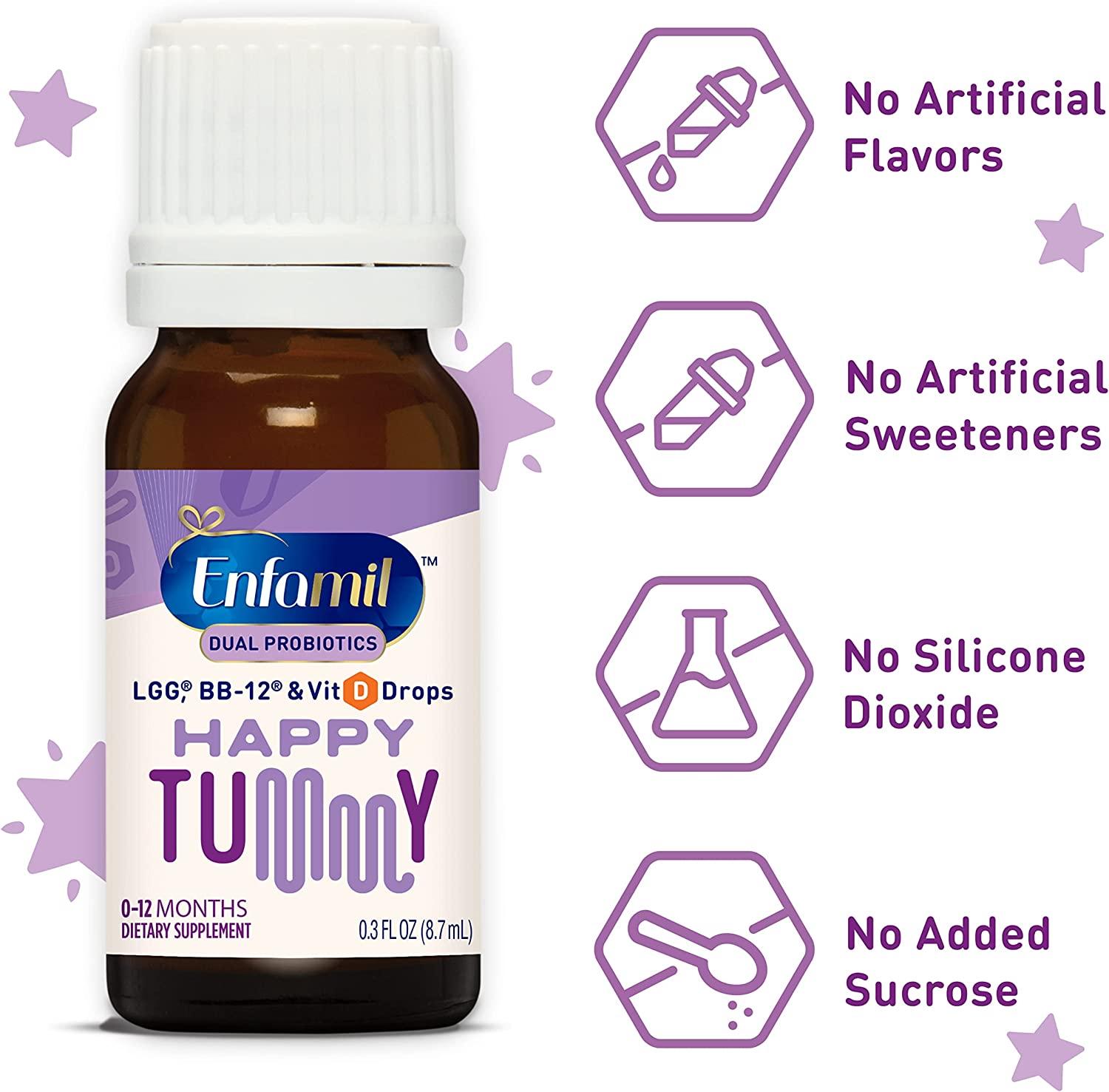 Enfamil Breastfed Infant Probiotics & Vitamin D Dual Probiotics, 8.7mL