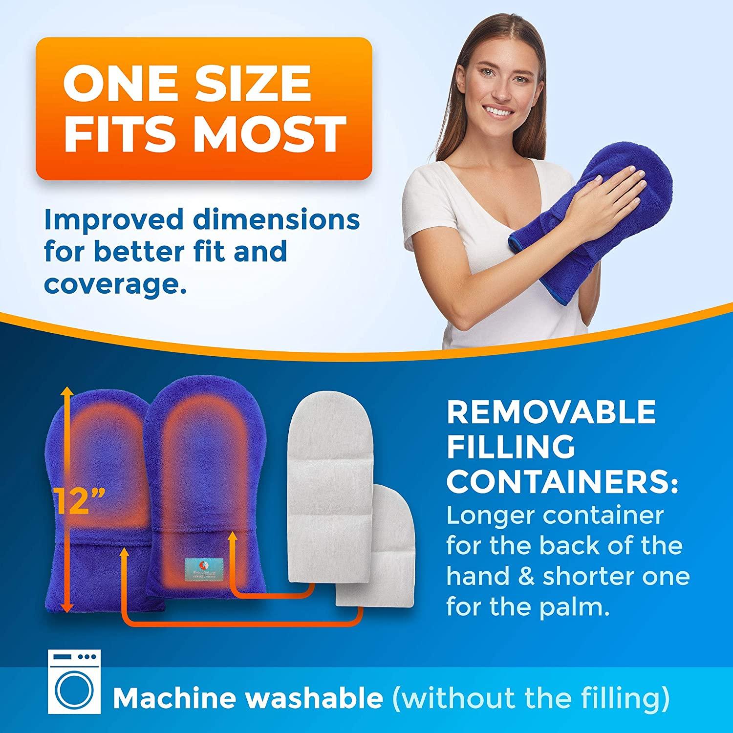 Microwavable Therapy Mittens with FlaxseedMoist Heat Therapy Relief for