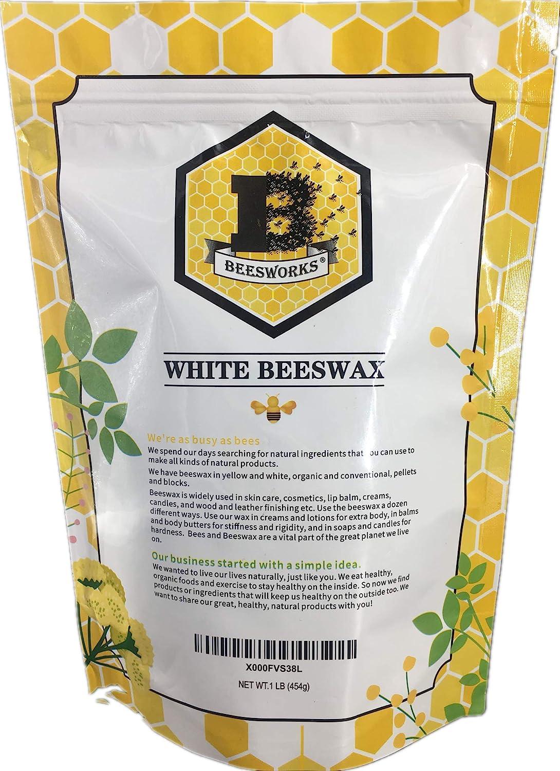 100% Pure White Organic Beeswax Pellets