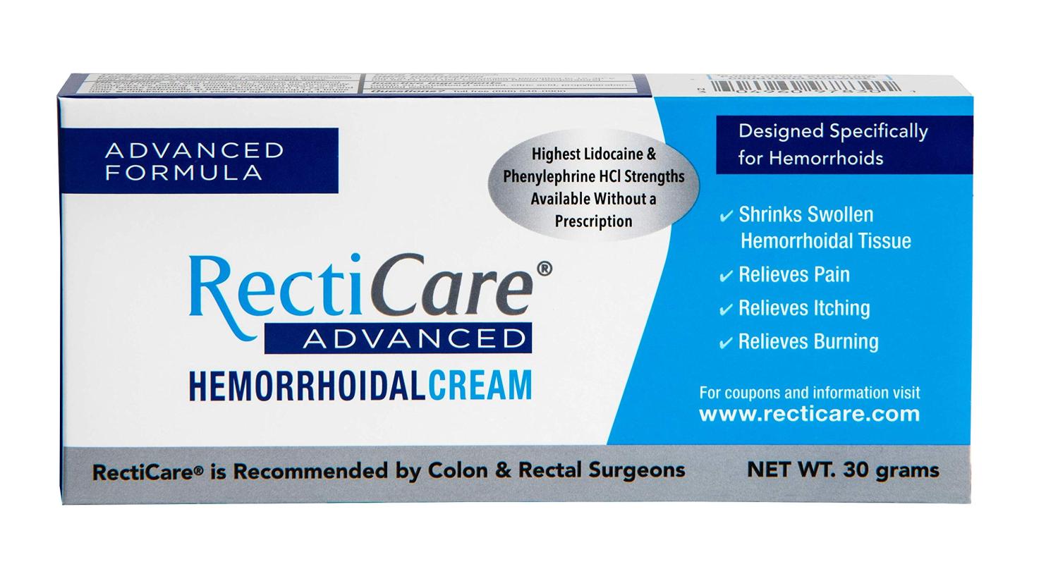 RectiCare Advanced Hemorrhoidal Cream Advanced Treatment to Shrink