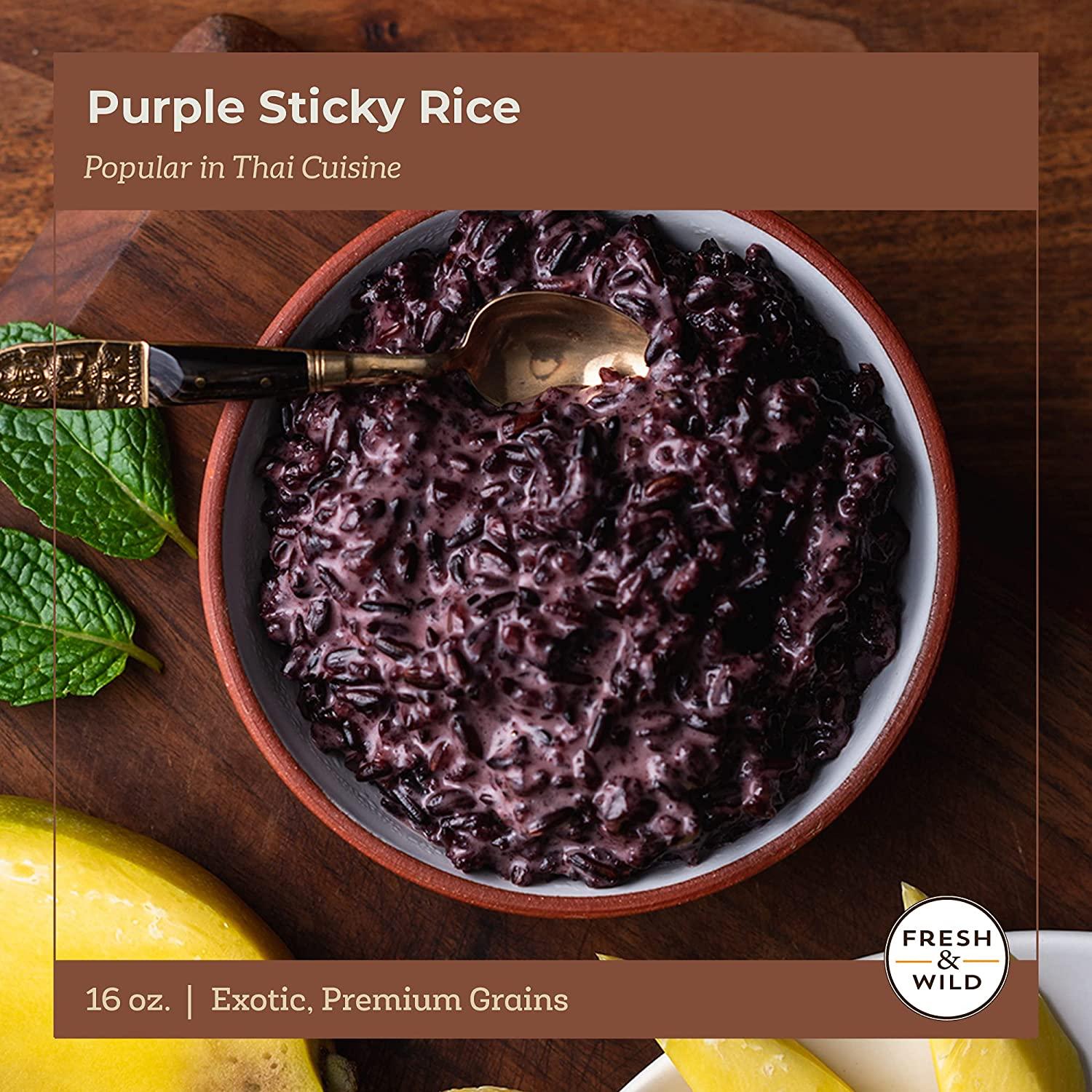 Fresh & Wild Purple Sticky Rice Jasmine Rice Variation from