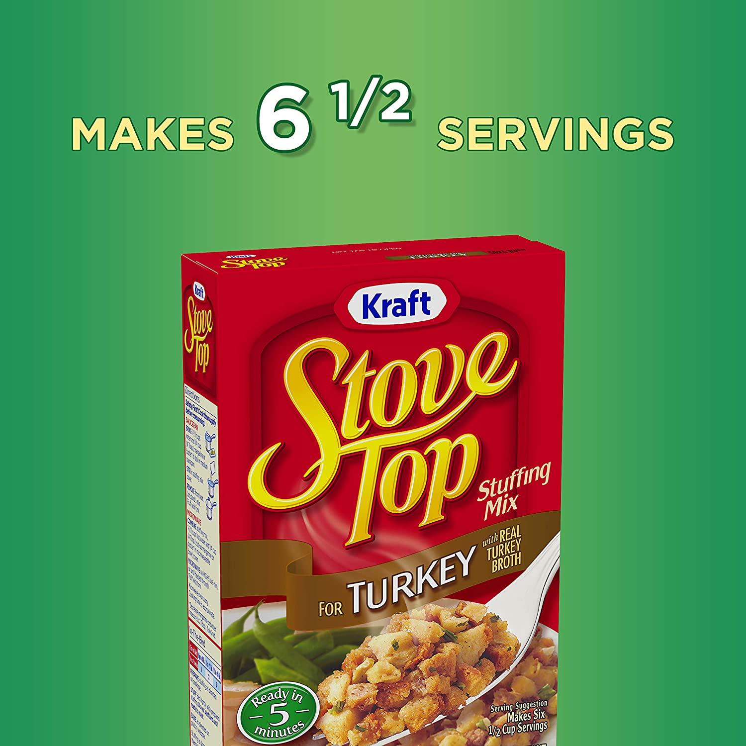 Stove Top Turkey Stuffing Mix (6 oz Boxes, Pack of 12)