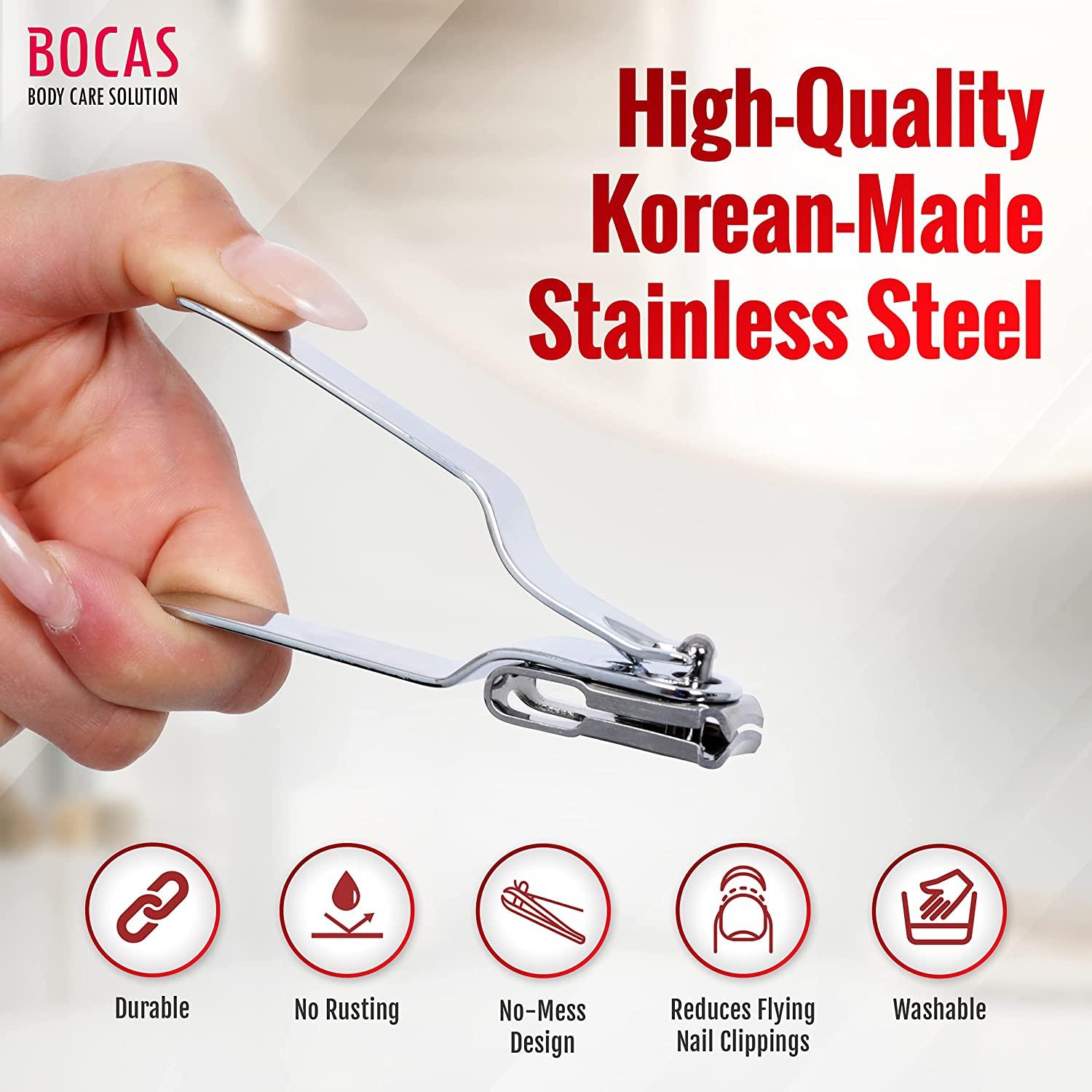 BOCAS Toenail Clippers - Premium Stainless Steel Nail Clippers with 360º  Rotating Swivel Head and 3D Arch-Shaped Blade, Effortless Nail Cutter,  Trimmer, and Clipper for Toenails