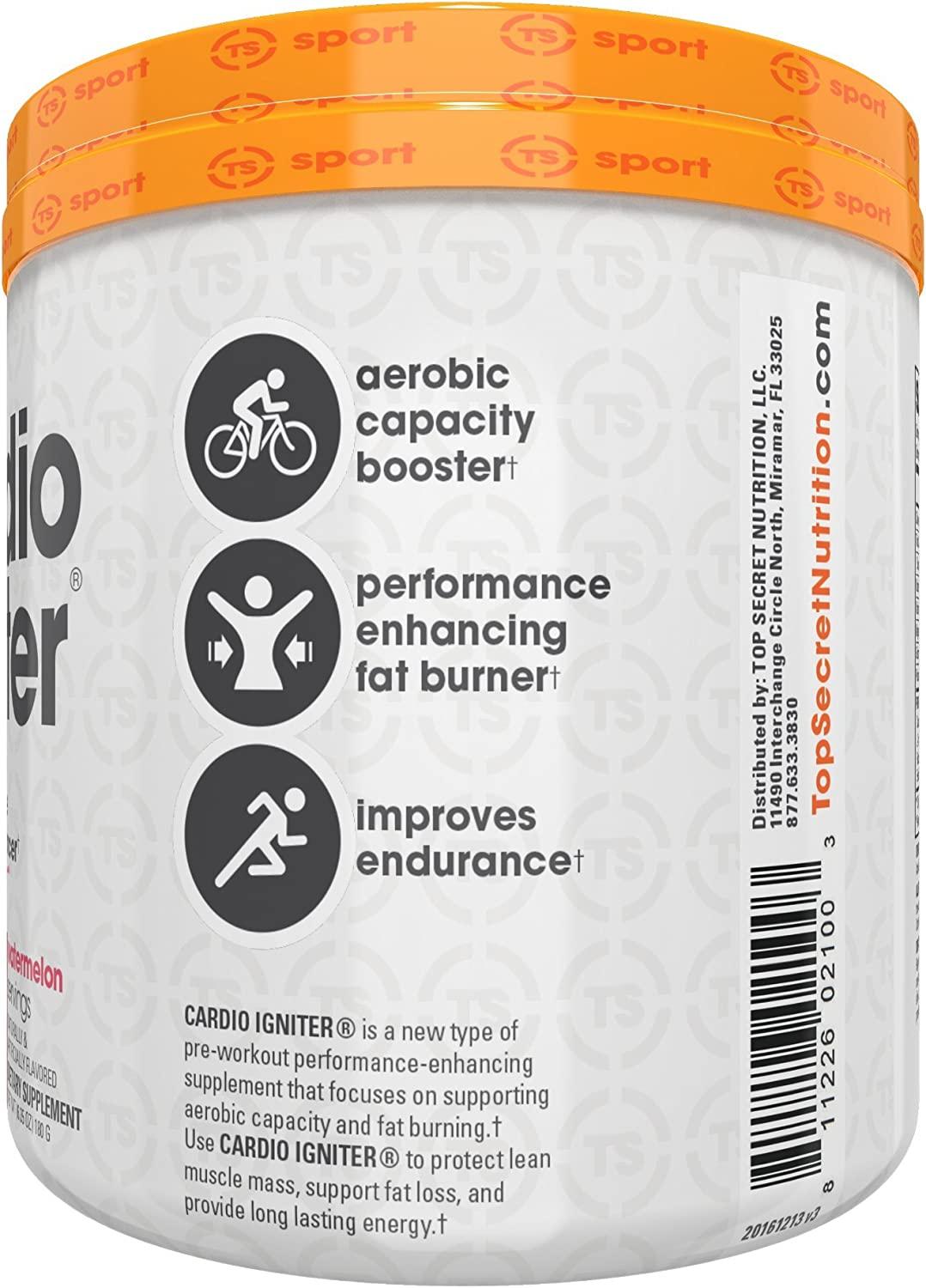 Top Secret Nutrition Cardio Igniter Preworkout Supplement with Beta